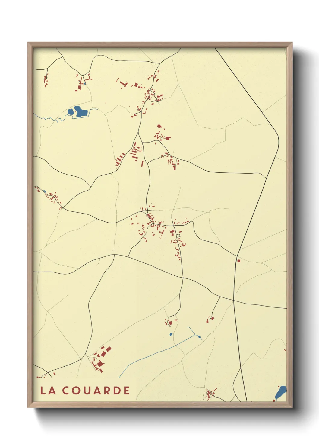 Une affiche de carte sur La Couarde