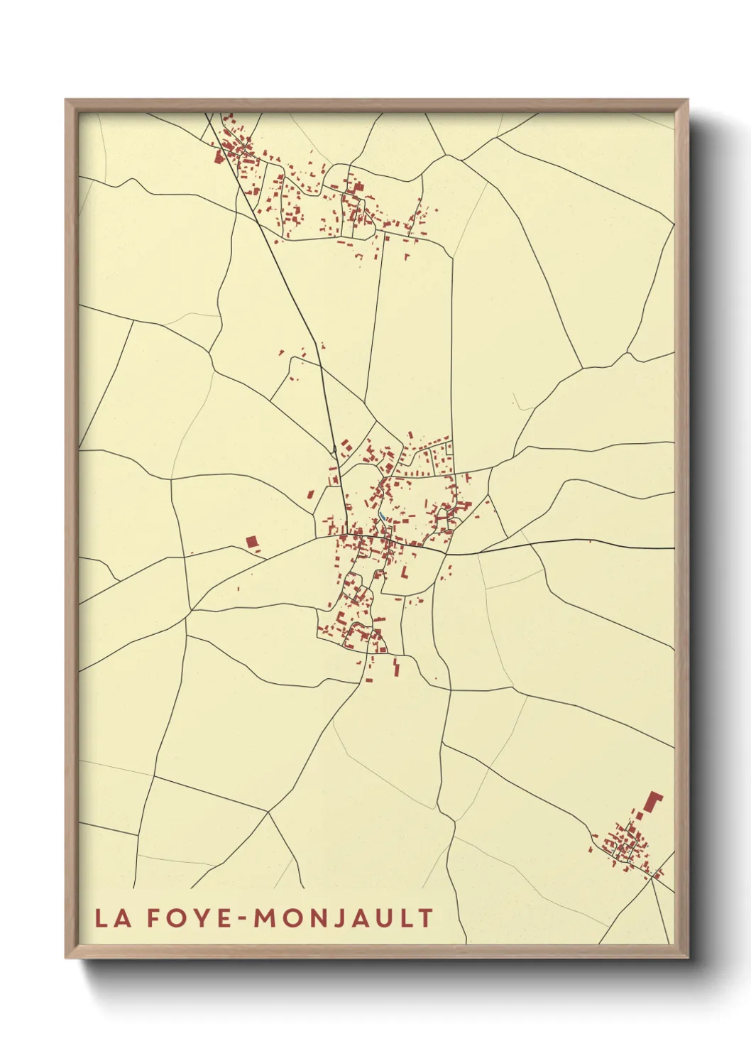 Un poster carteLa Foye-Monjault