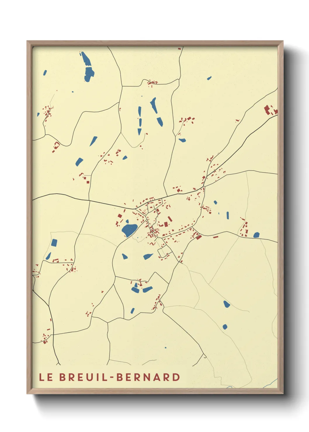 Un poster carteLe Breuil-Bernard