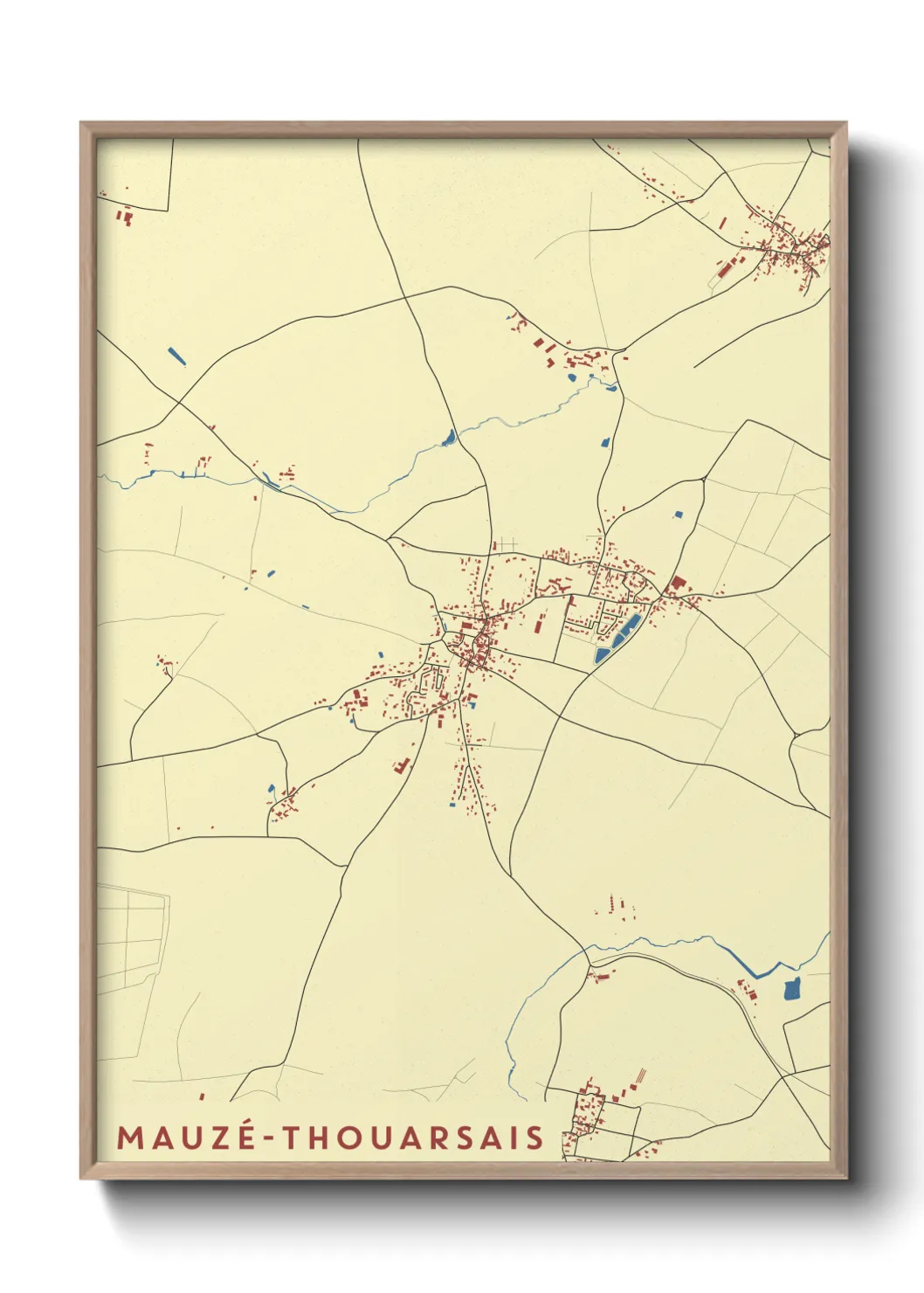Un poster carteMauzé-Thouarsais