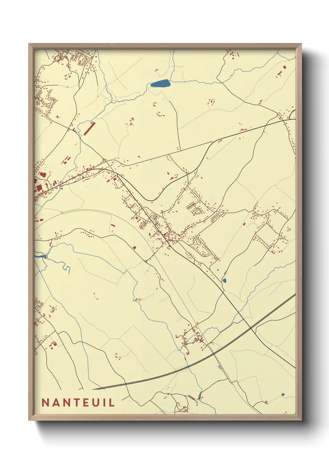 Un poster carteNanteuil