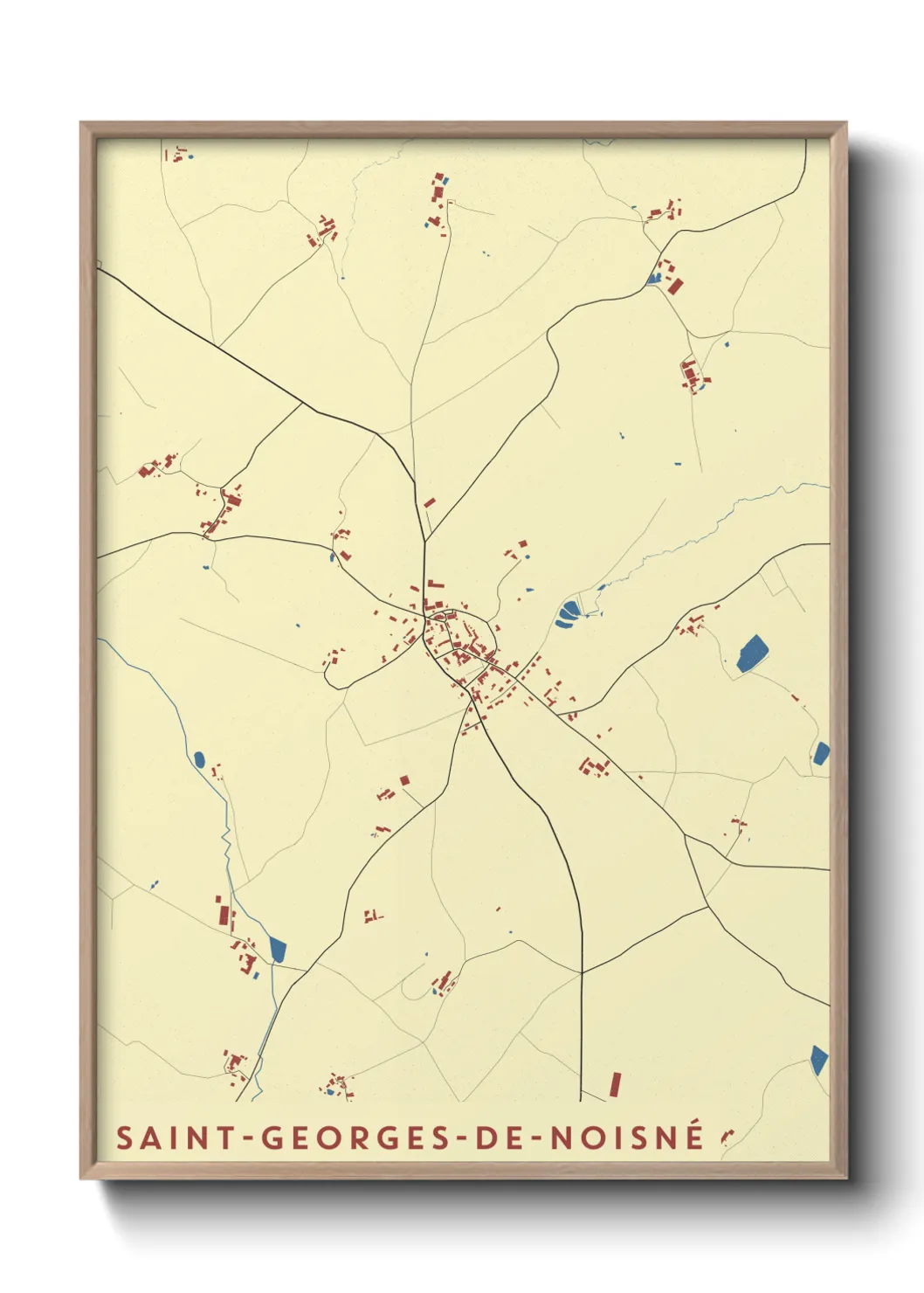 Un poster carteSaint-Georges-de-Noisné