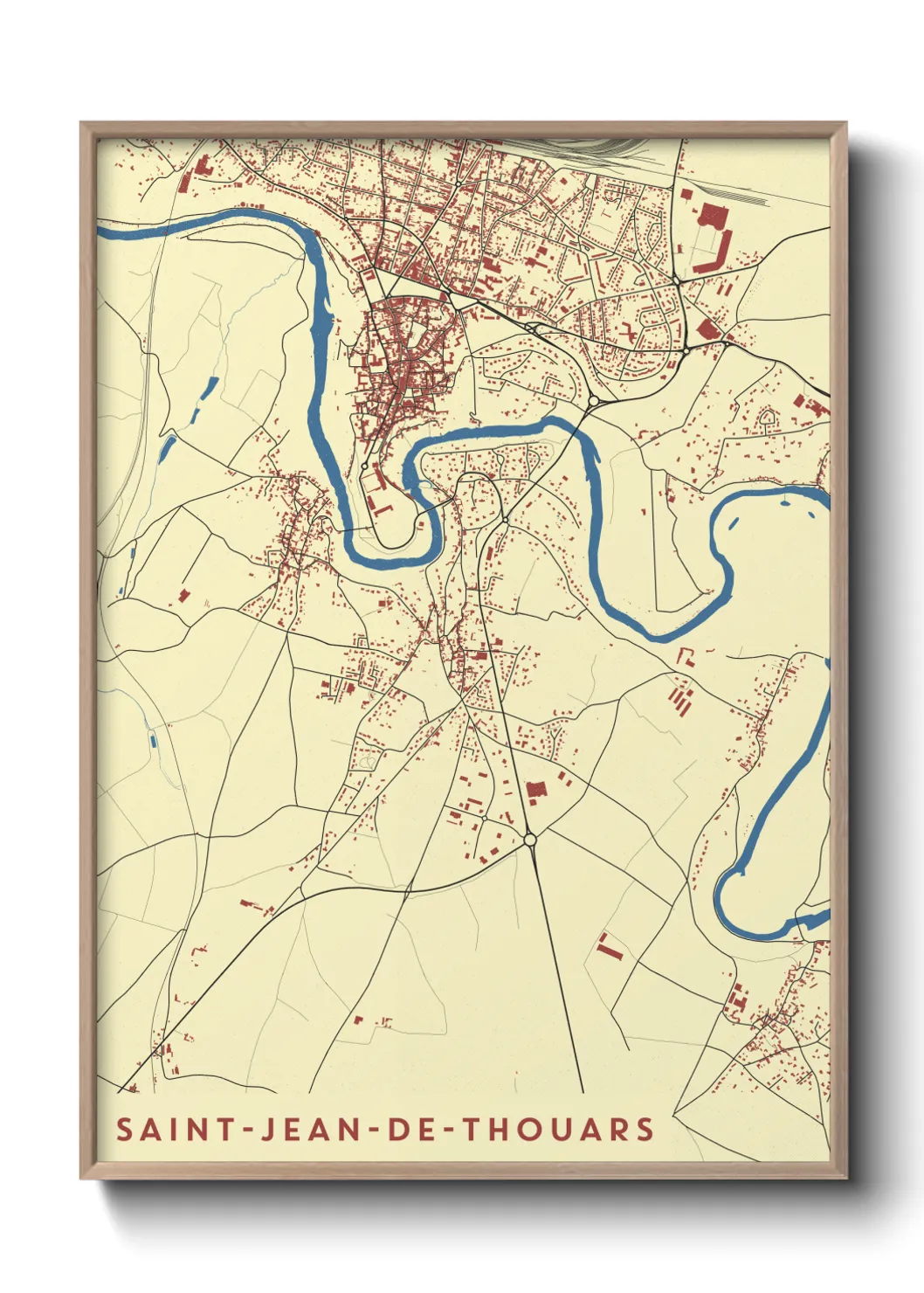 Un poster carteSaint-Jean-de-Thouars