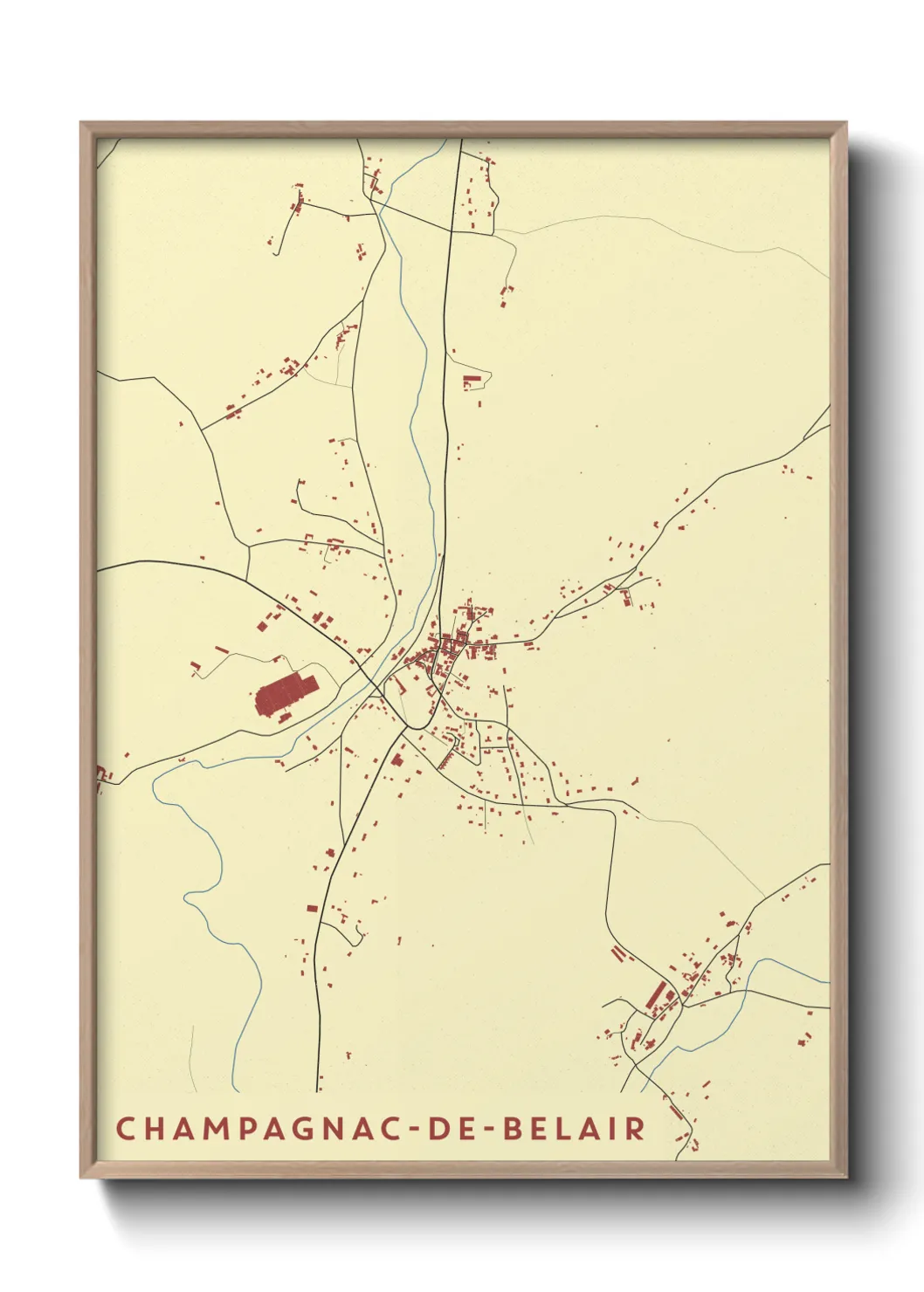 Un poster carteChampagnac-de-Belair