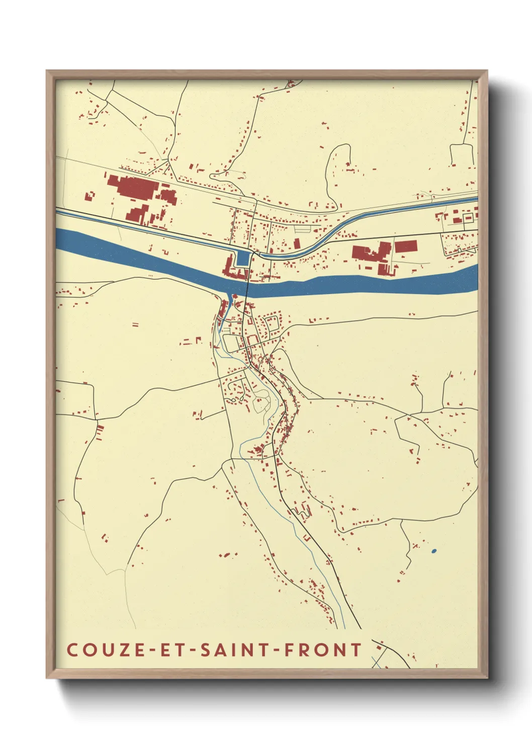 Un poster carteCouze-et-Saint-Front