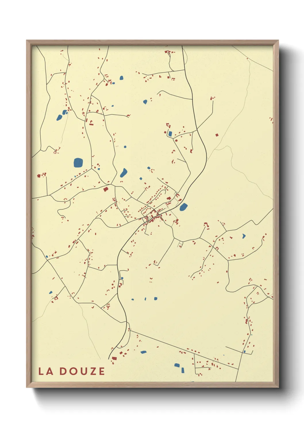 Une affiche de carte sur La Douze