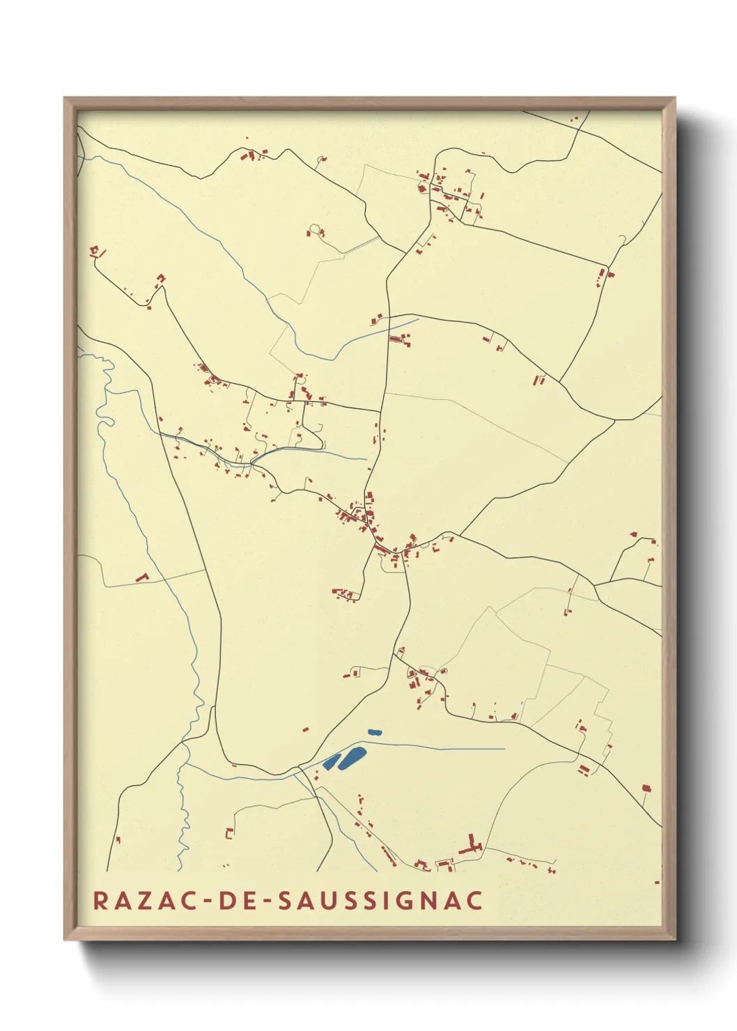 Un poster carteRazac-de-Saussignac