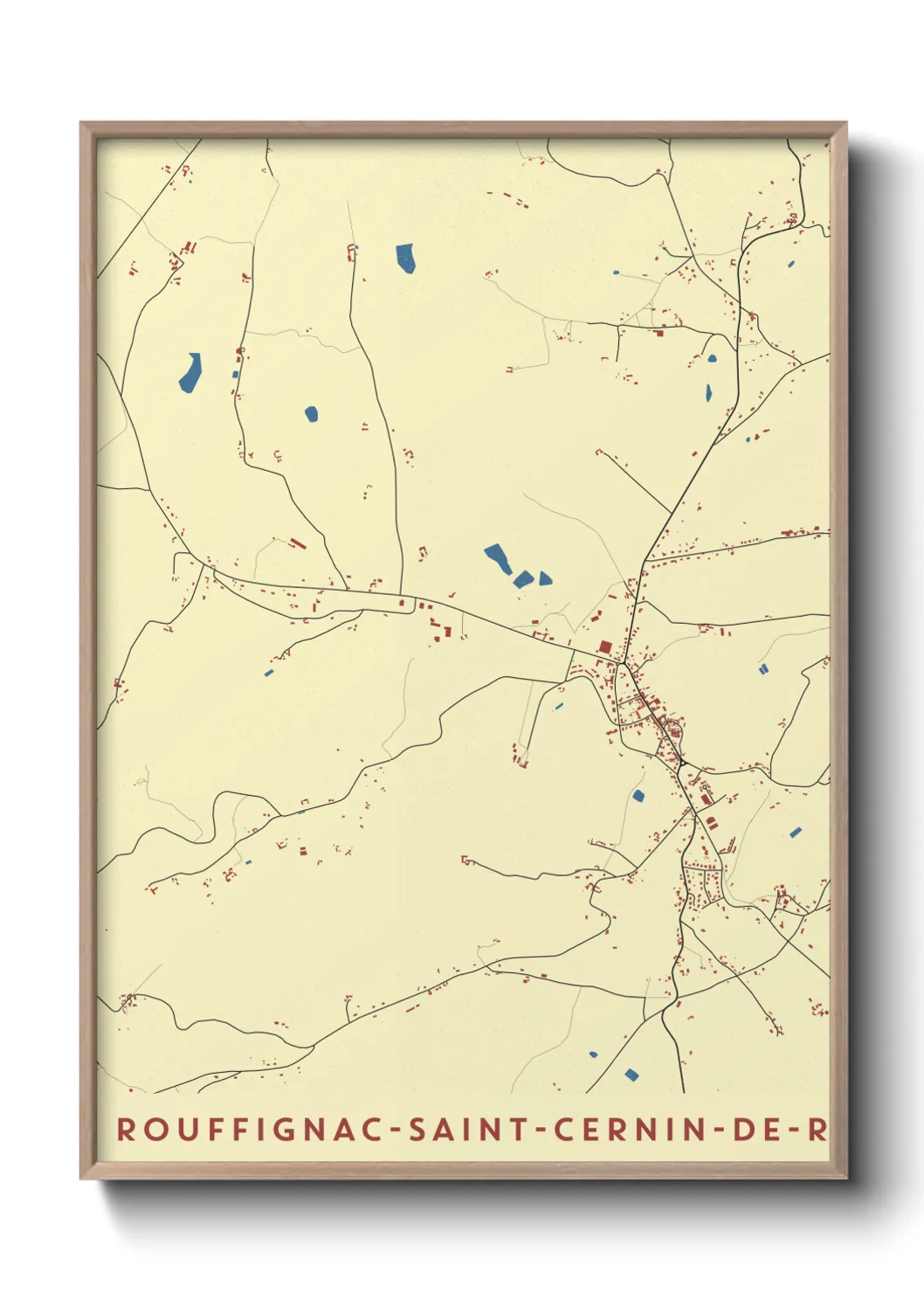 Un poster carteRouffignac-Saint-Cernin-de-Reilhac
