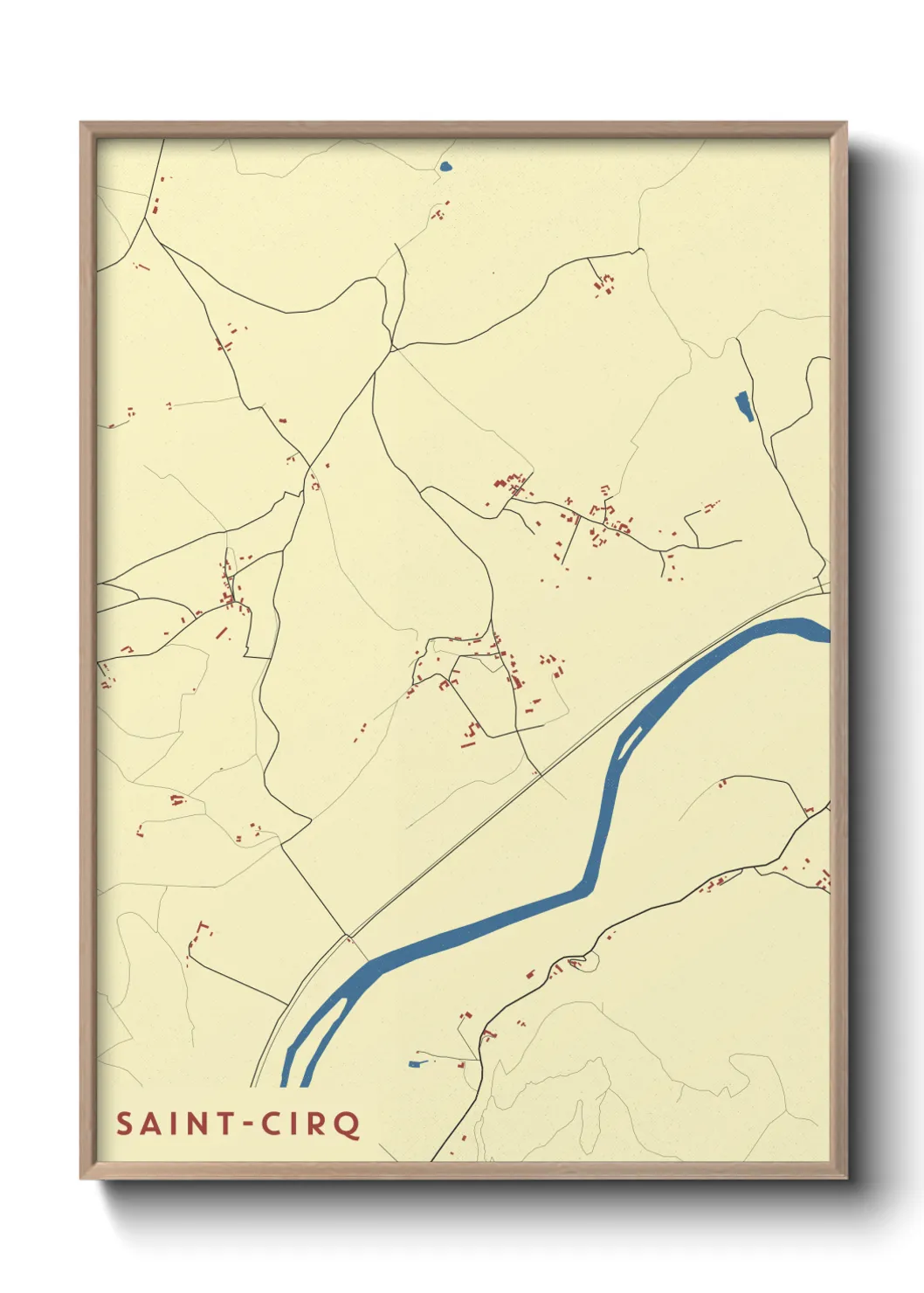 Un poster carteSaint-Cirq