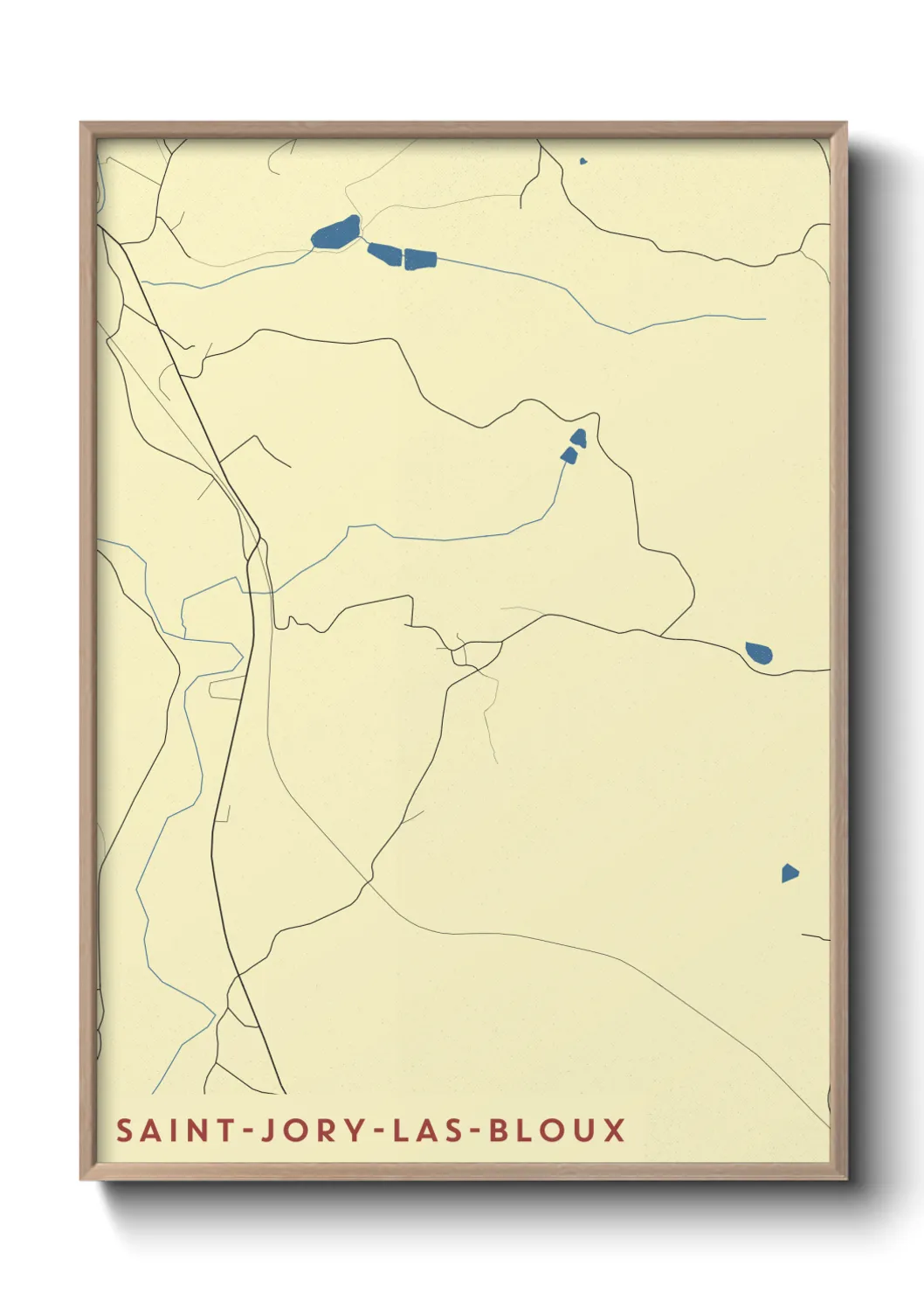 Un poster carteSaint-Jory-las-Bloux