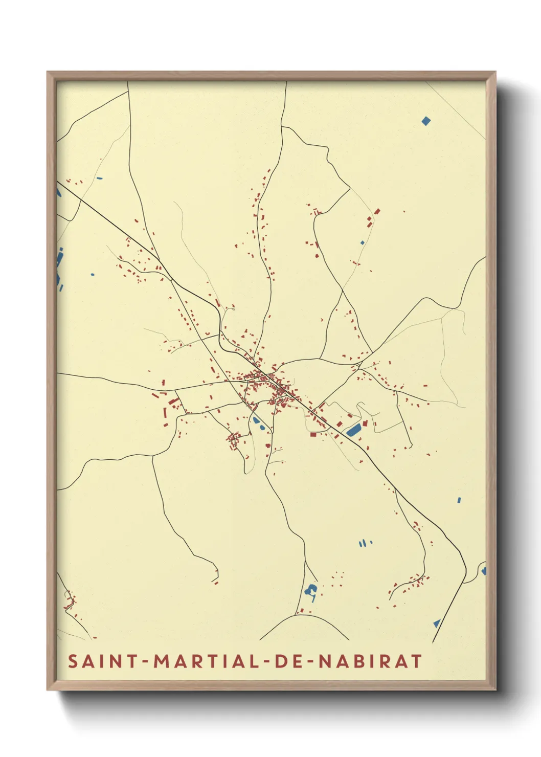 Un poster carteSaint-Martial-de-Nabirat