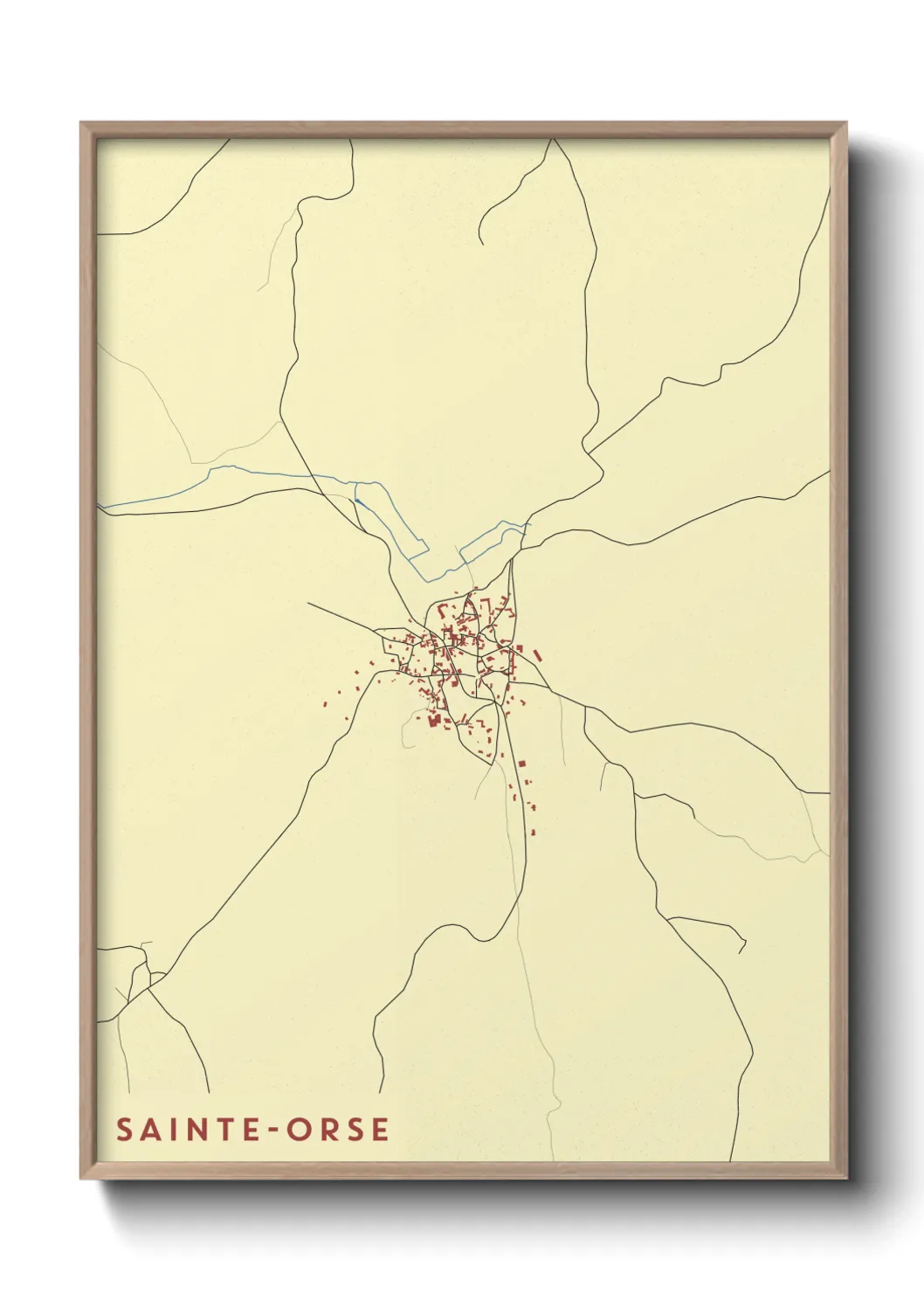 Un poster carteSainte-Orse