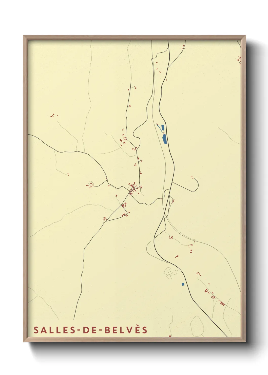 Un poster carteSalles-de-Belvès