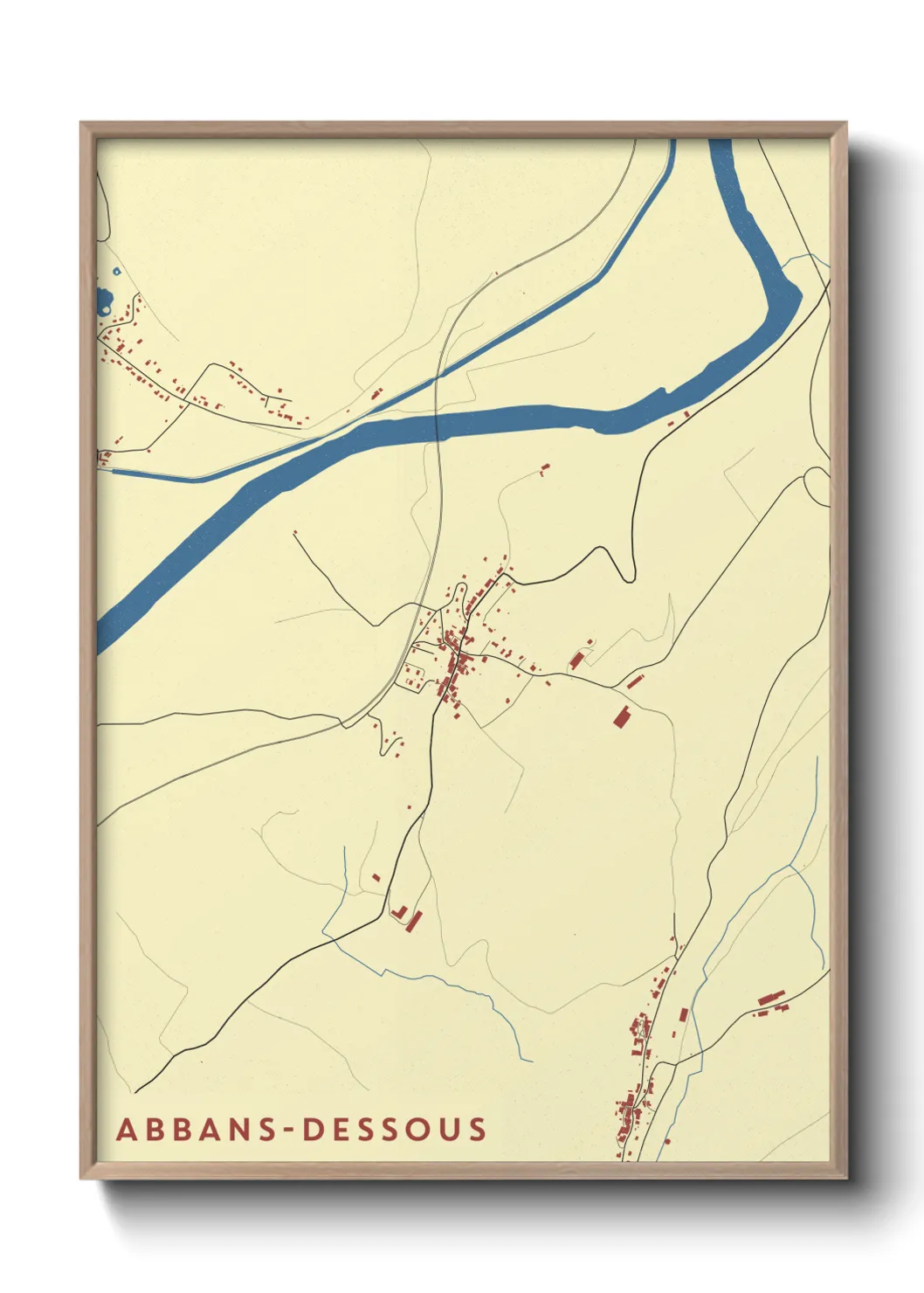 Un poster carteAbbans-Dessous