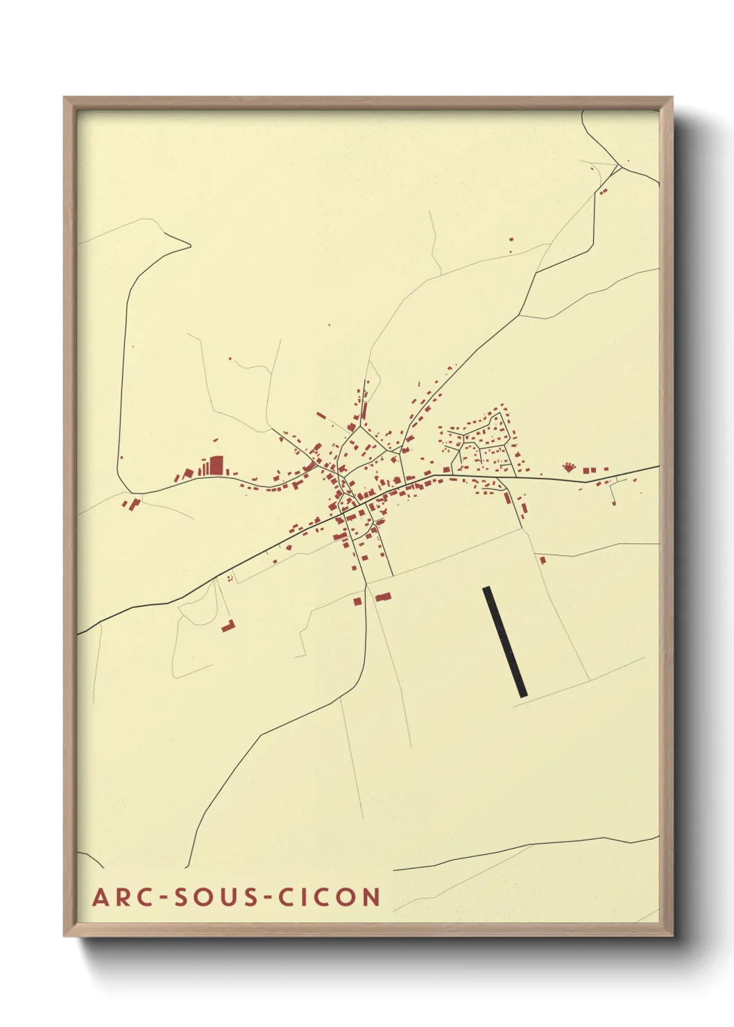 Un poster carteArc-sous-Cicon