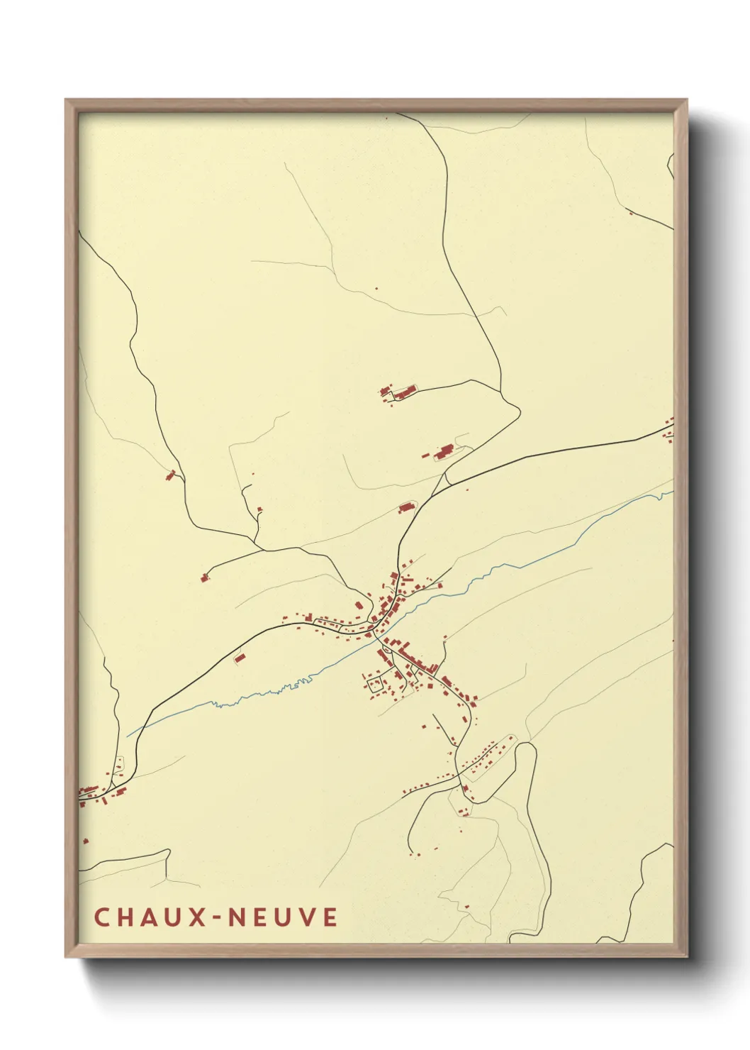 Un poster carteChaux-Neuve