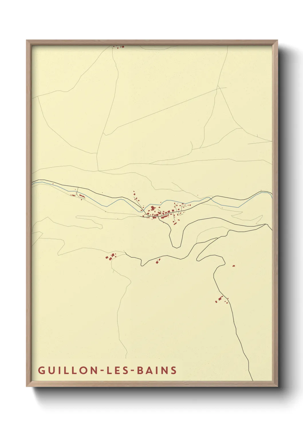 Un poster carteGuillon-les-Bains