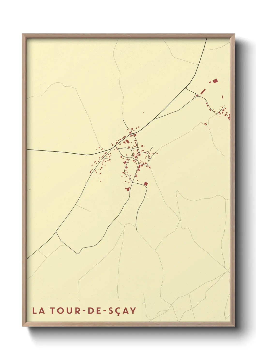 Un poster carteLa Tour-de-Sçay