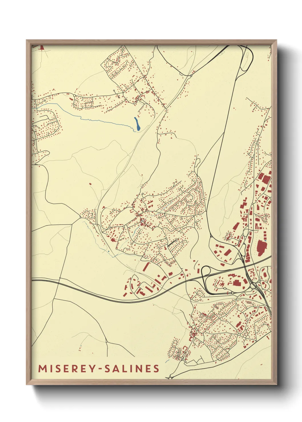 Un poster carteMiserey-Salines