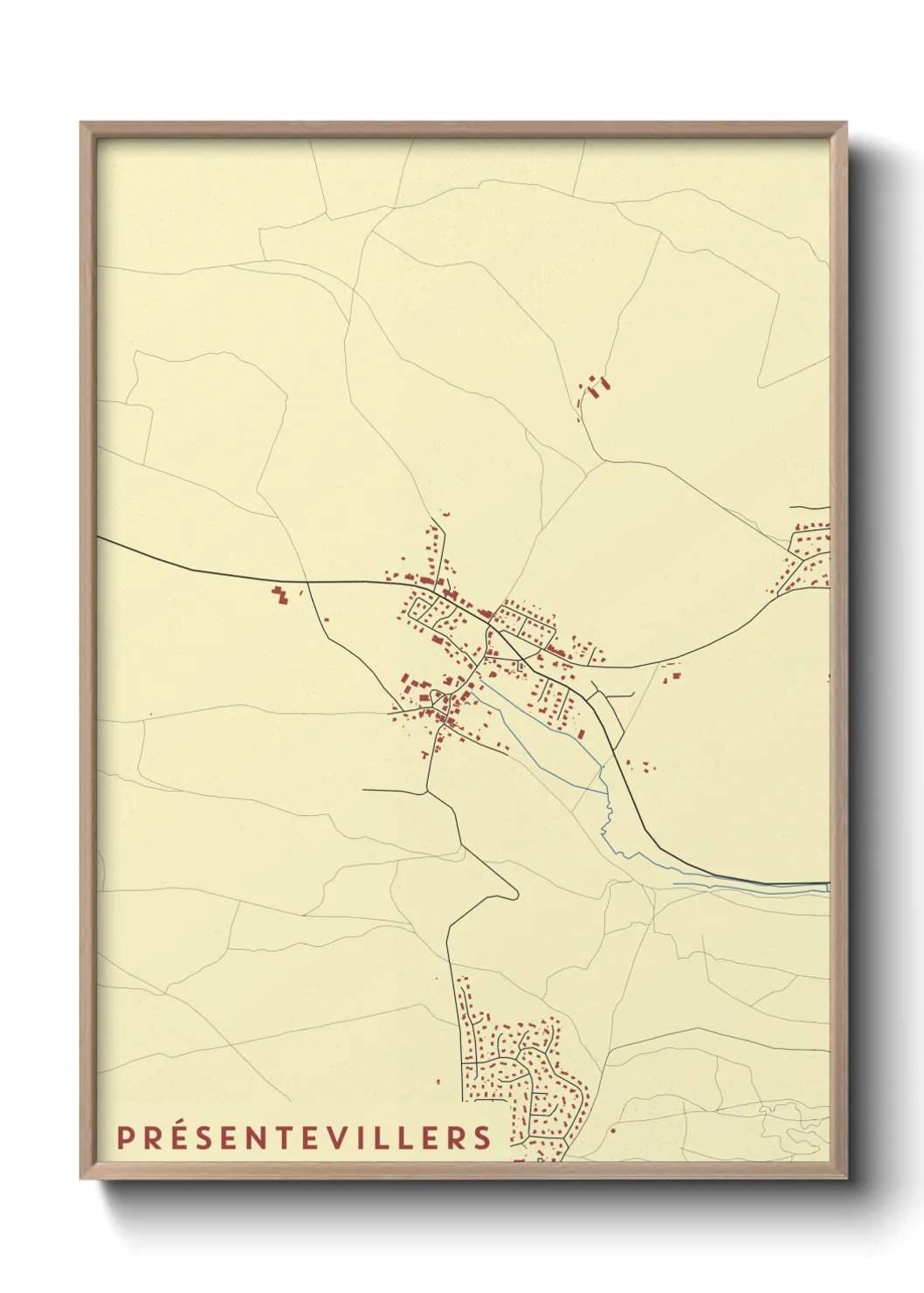 Un poster cartePrésentevillers