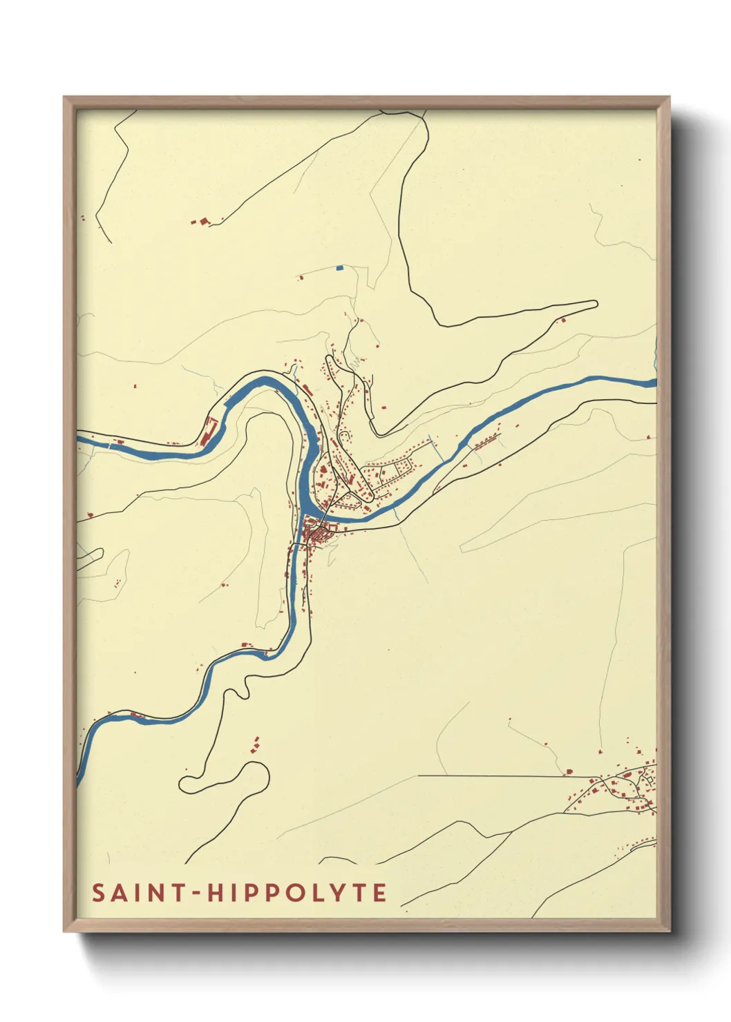 Un poster carteSaint-Hippolyte