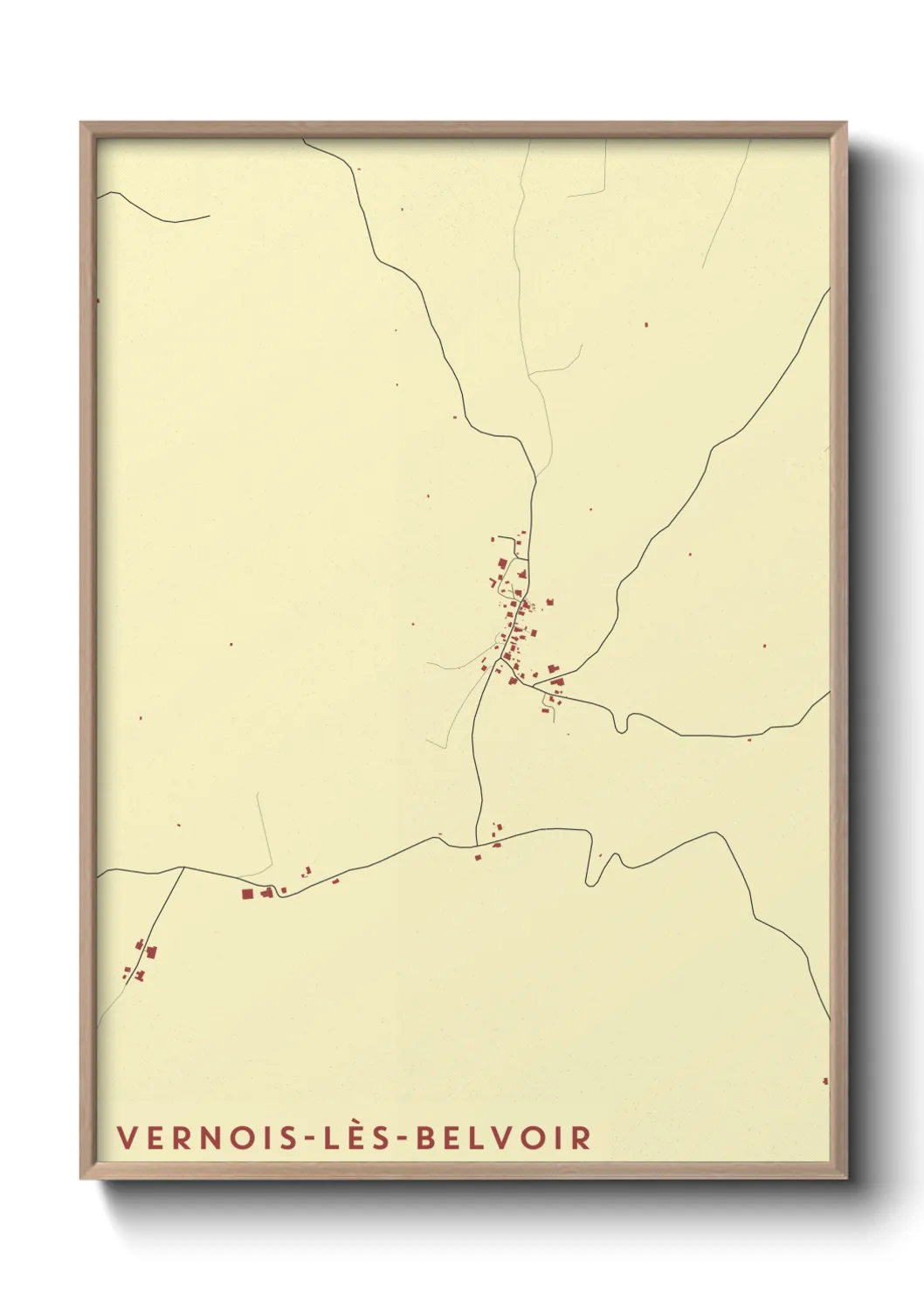 Un poster carteVernois-lès-Belvoir