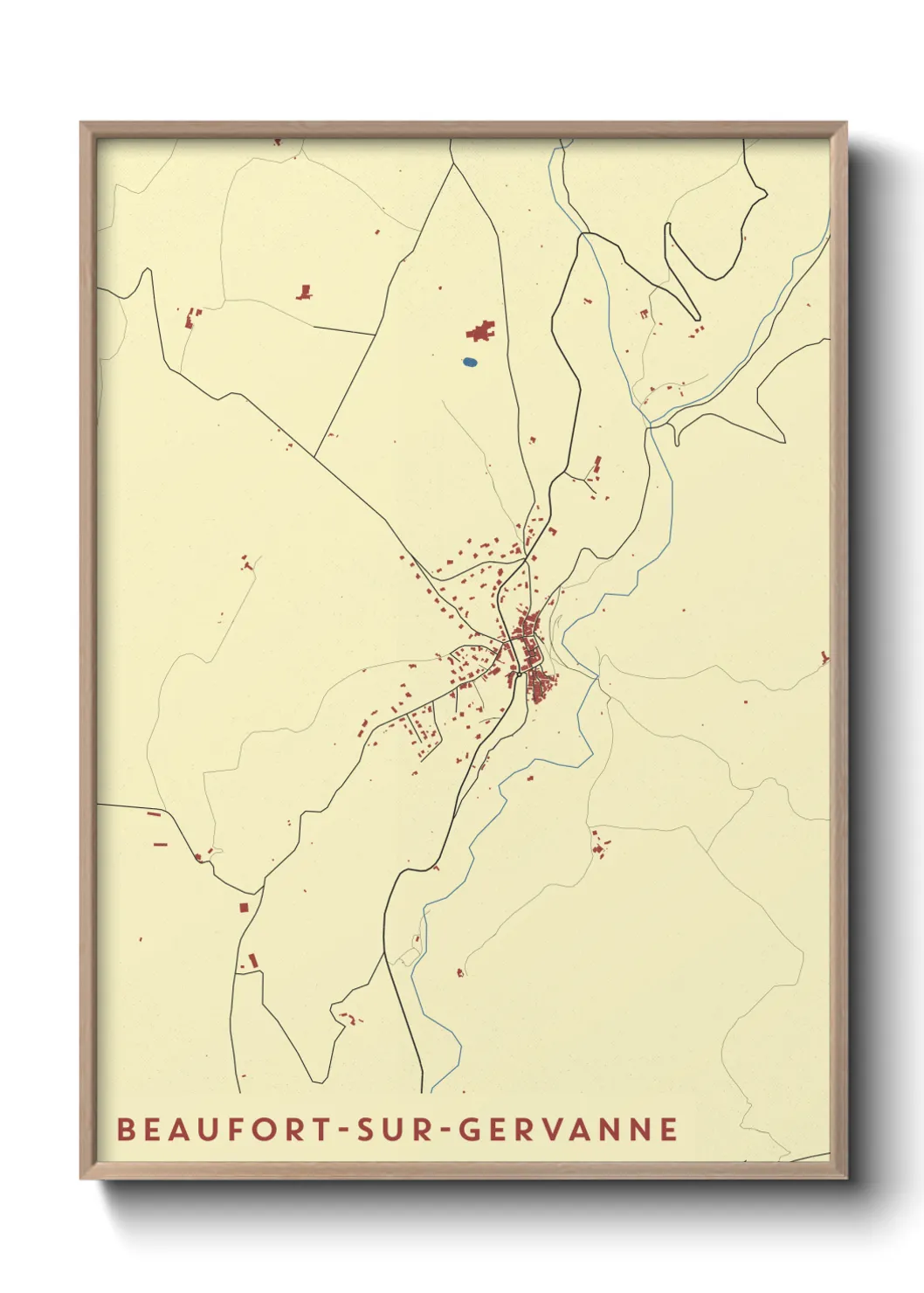 Un poster carteBeaufort-sur-Gervanne