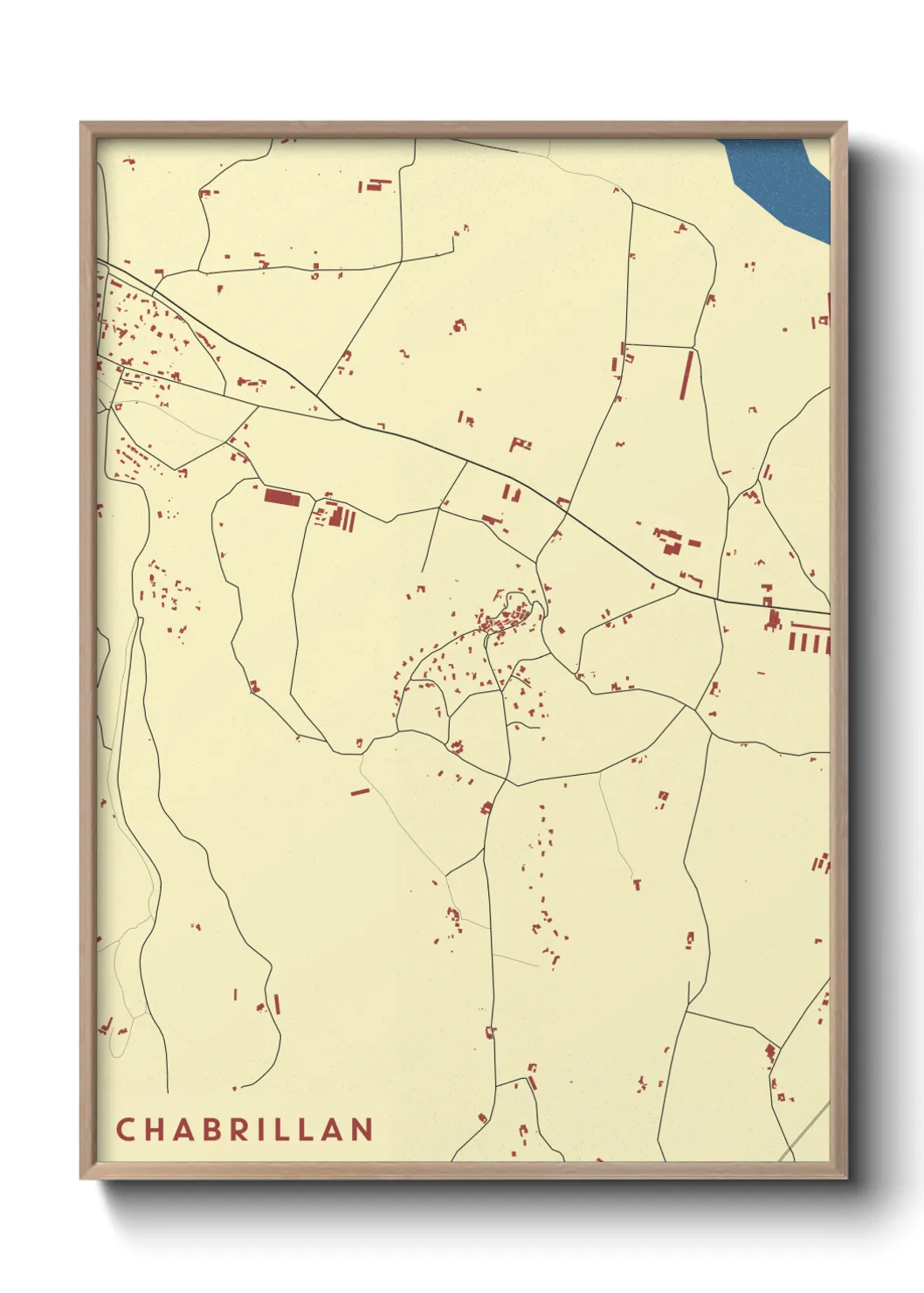 Une affiche de carte sur Chabrillan