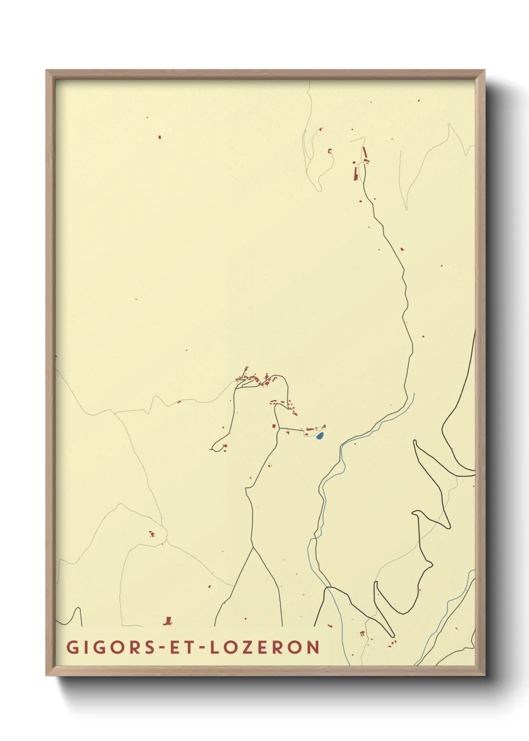 Un poster carteGigors-et-Lozeron