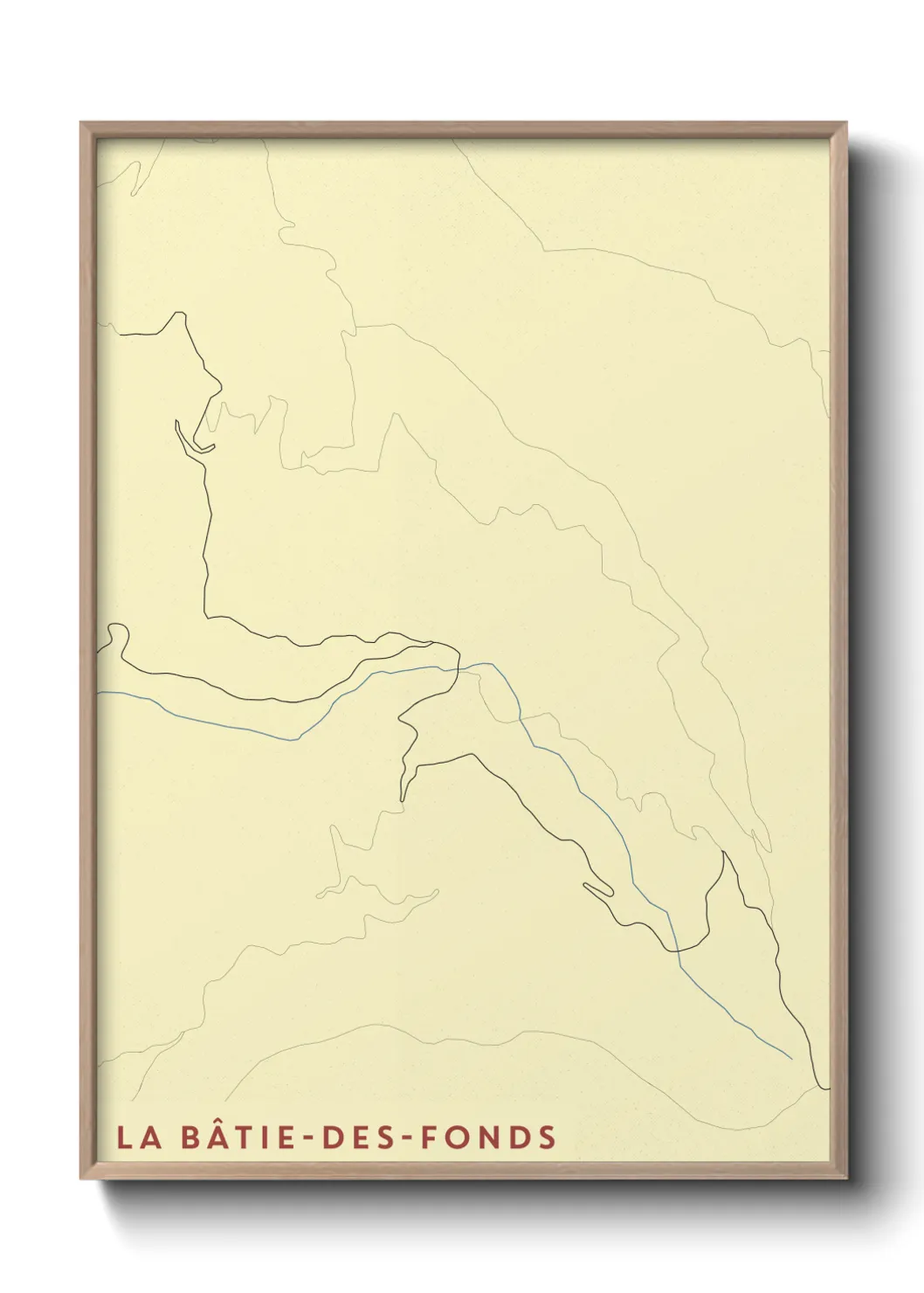 Un poster carteLa Bâtie-des-Fonds