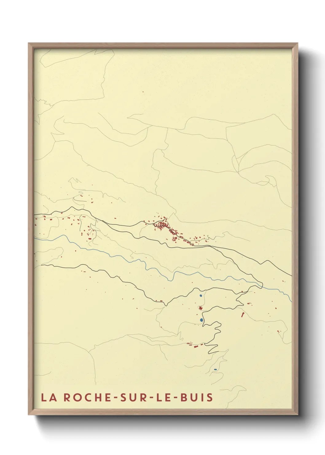 Un poster carteLa Roche-sur-le-Buis