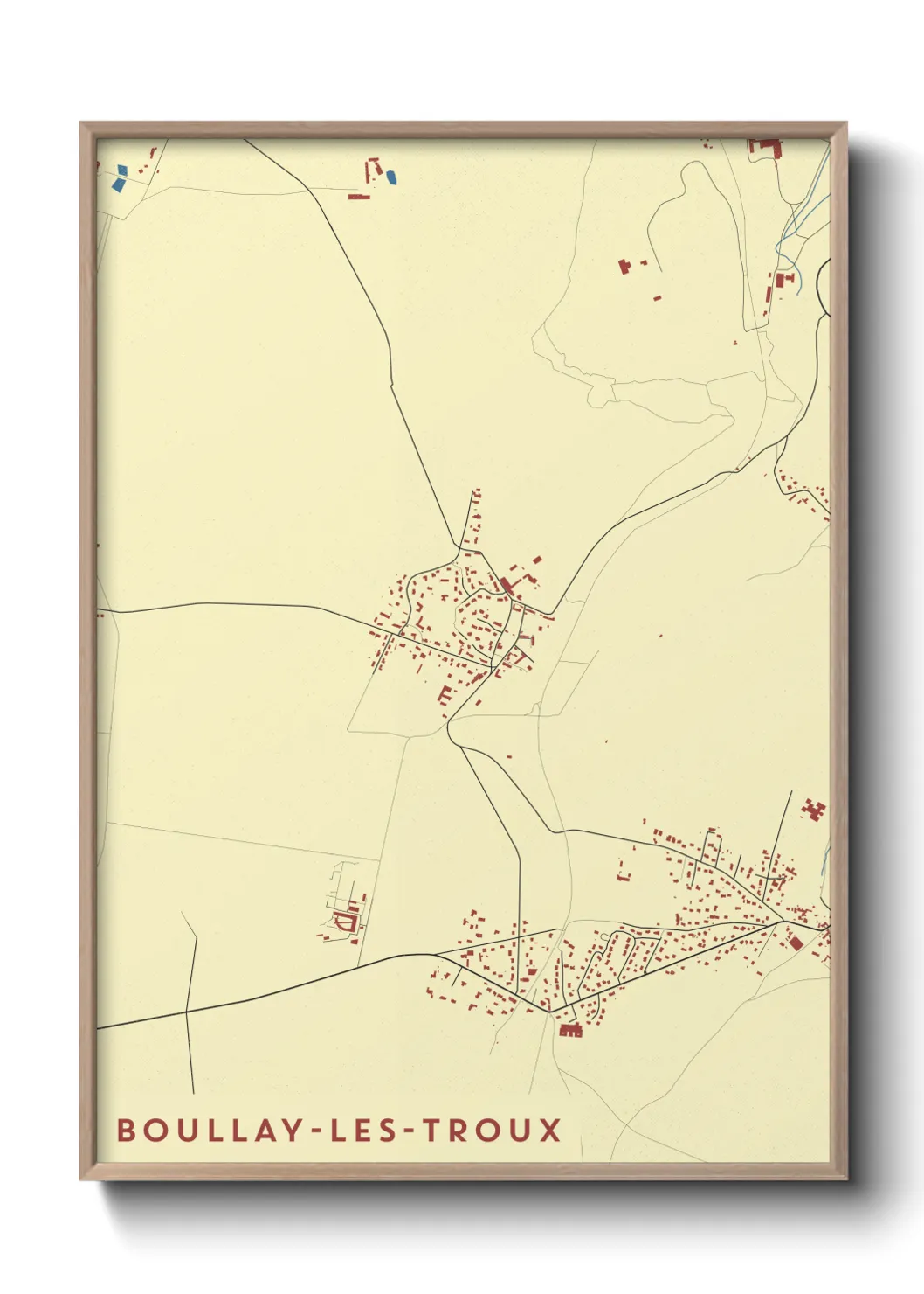 Un poster carteBoullay-les-Troux