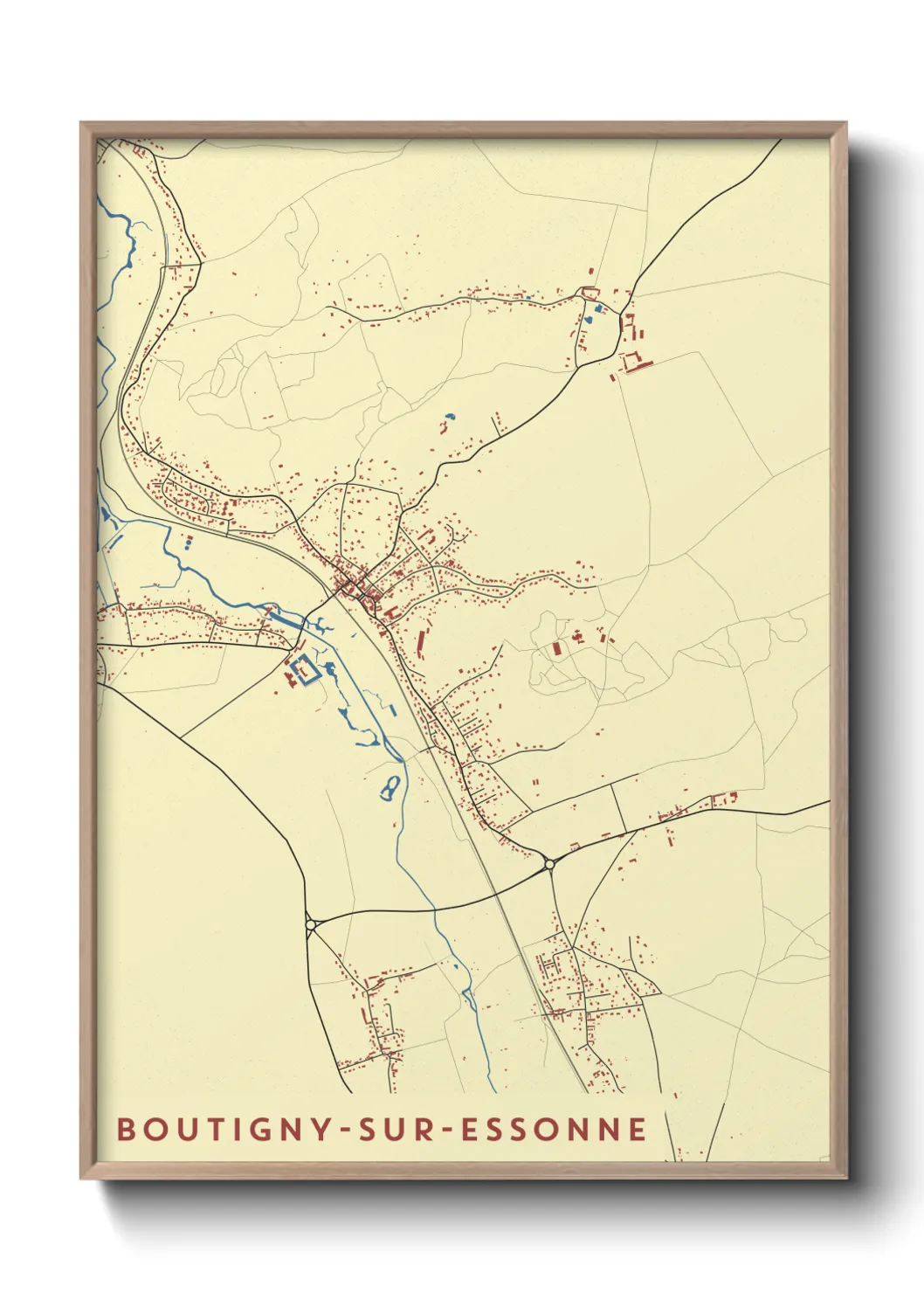 Un poster carteBoutigny-sur-Essonne