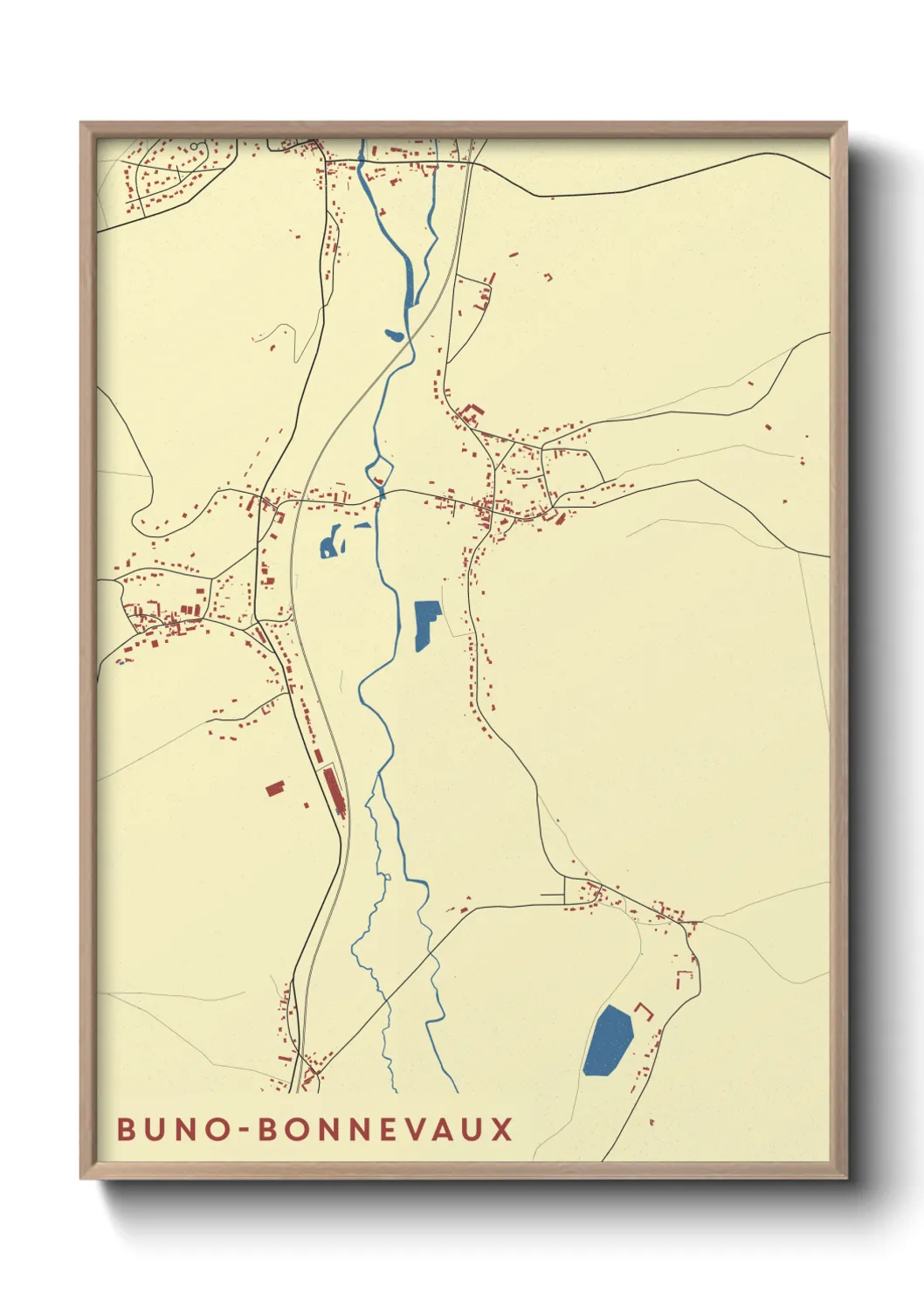 Un poster carteBuno-Bonnevaux