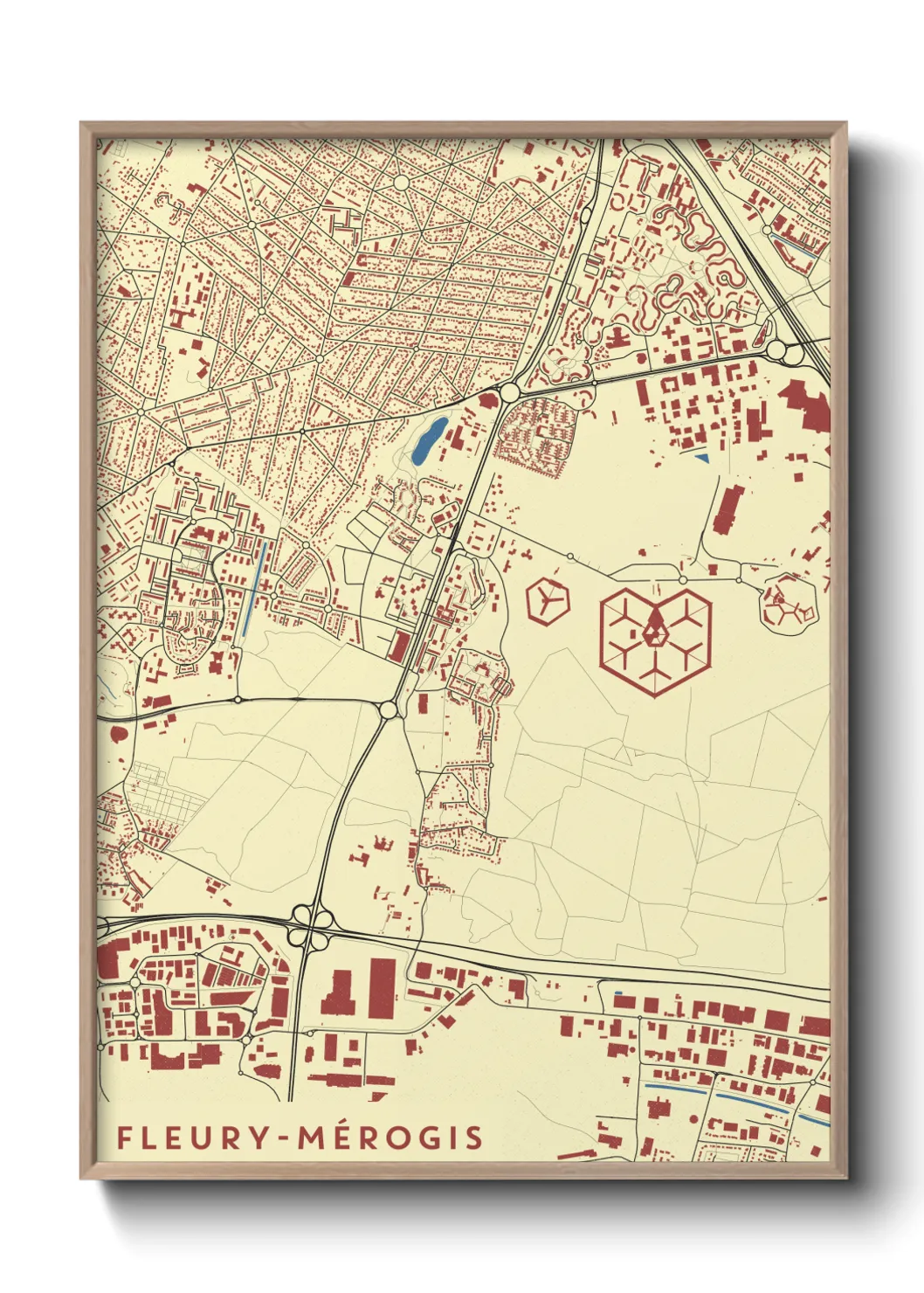 Un poster carteFleury-Mérogis