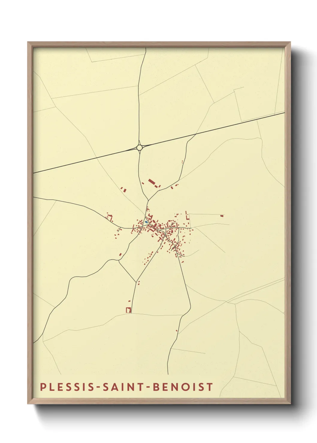 Un poster cartePlessis-Saint-Benoist