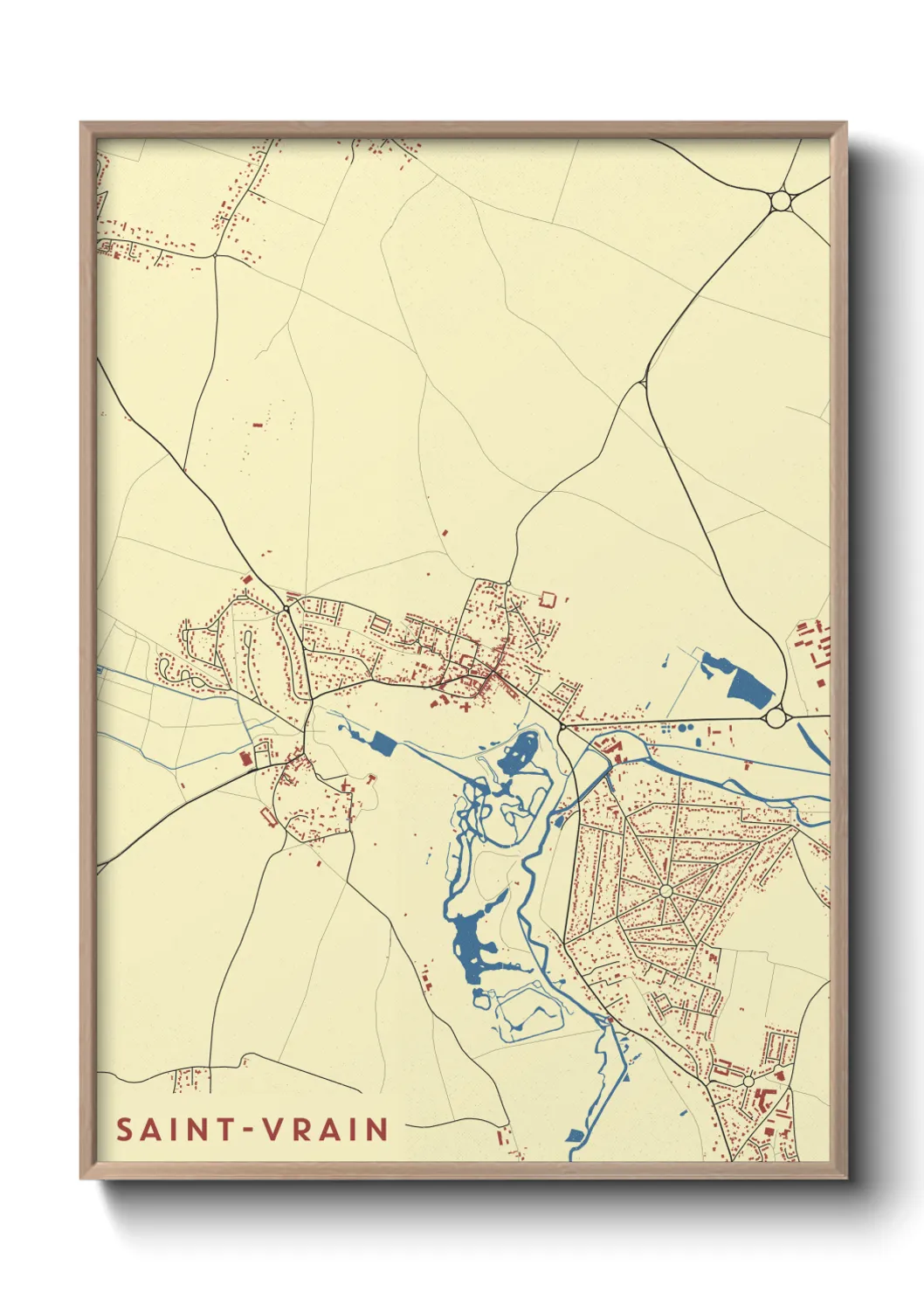 Un poster carteSaint-Vrain