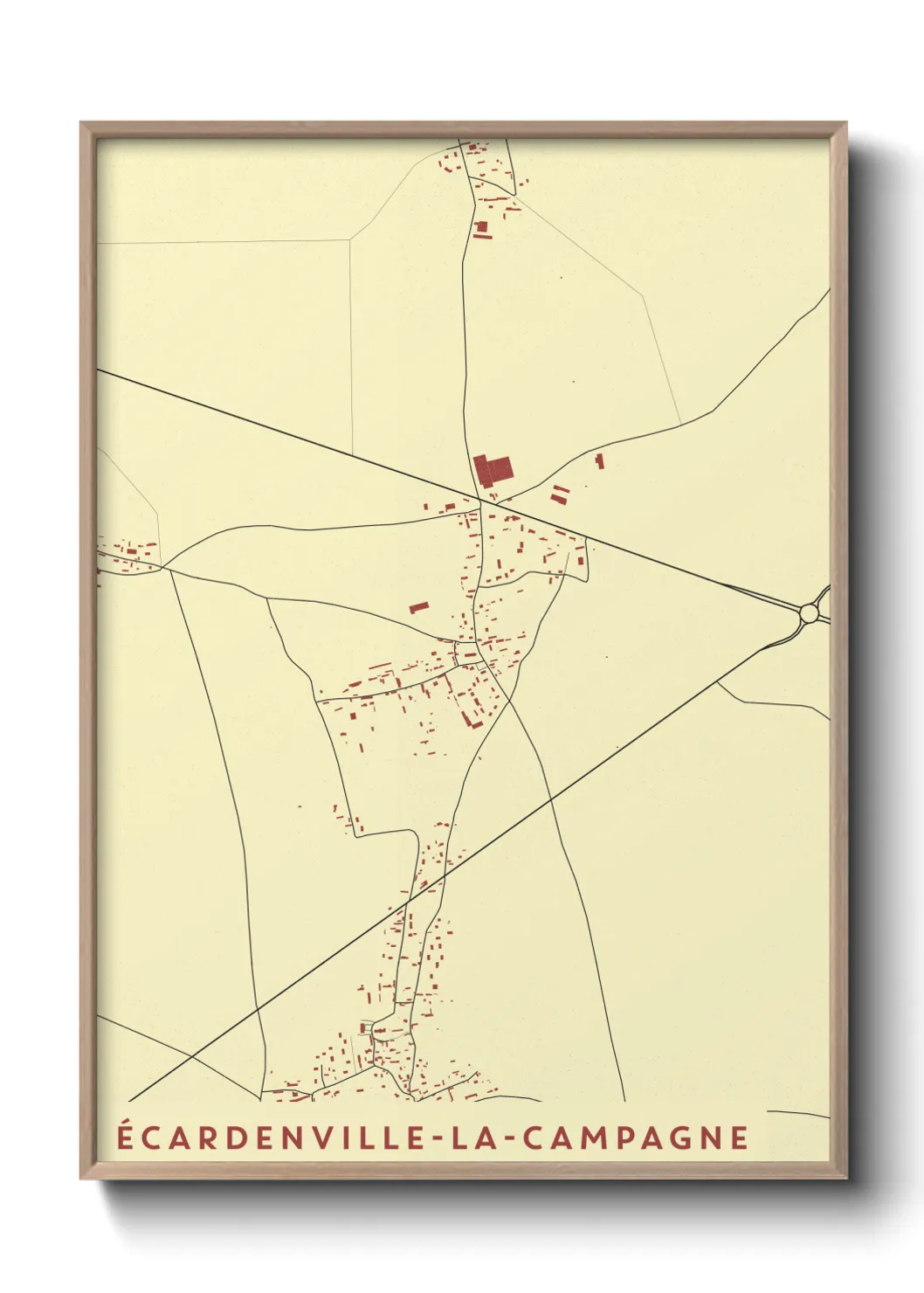 Un poster carteÉcardenville-la-Campagne