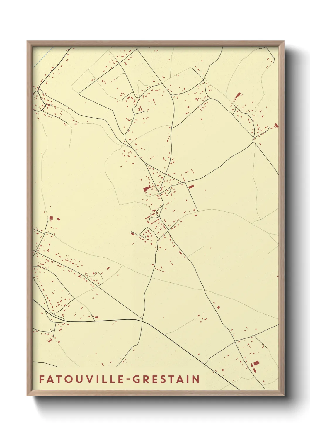 Un poster carteFatouville-Grestain