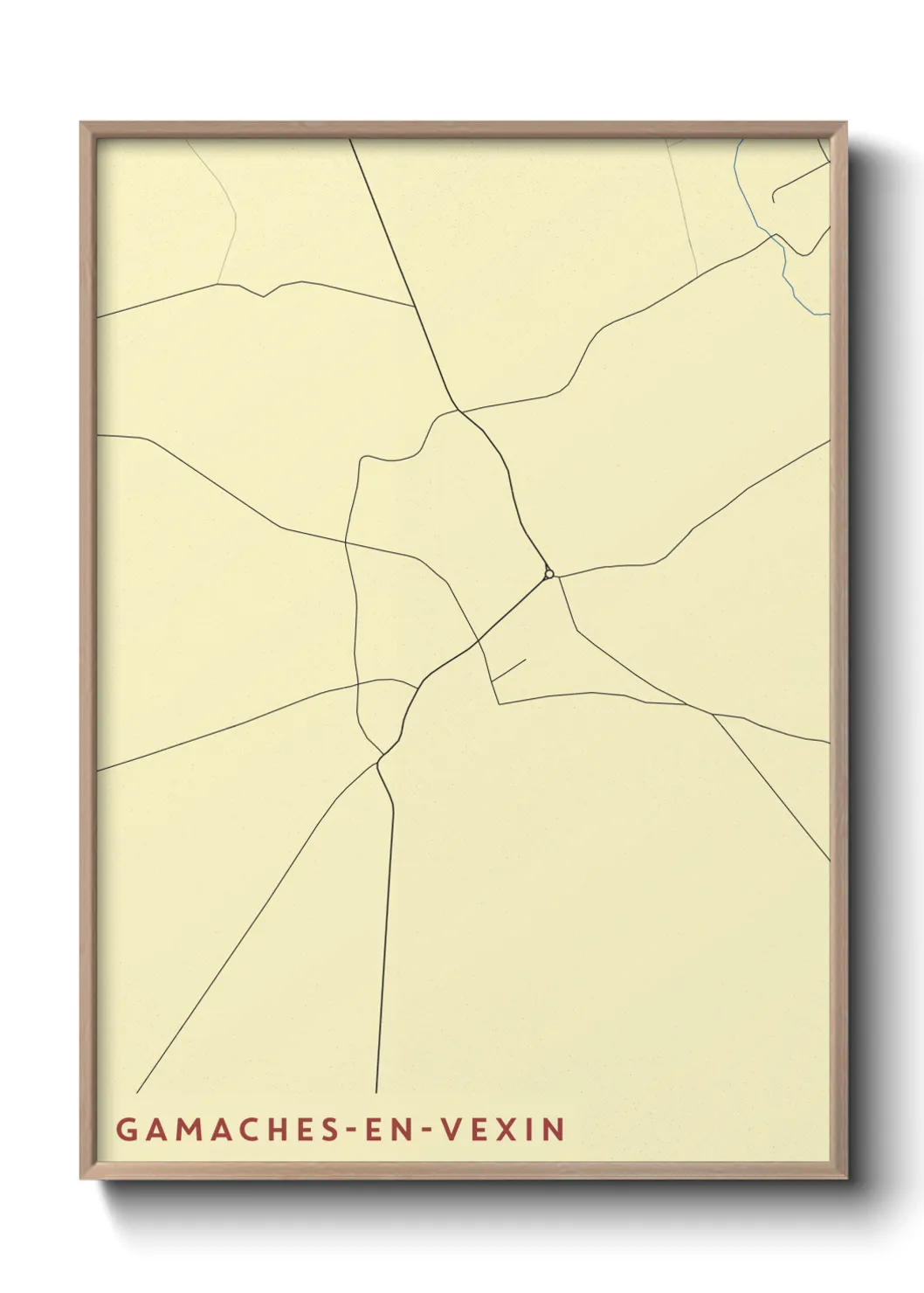 Un poster carteGamaches-en-Vexin