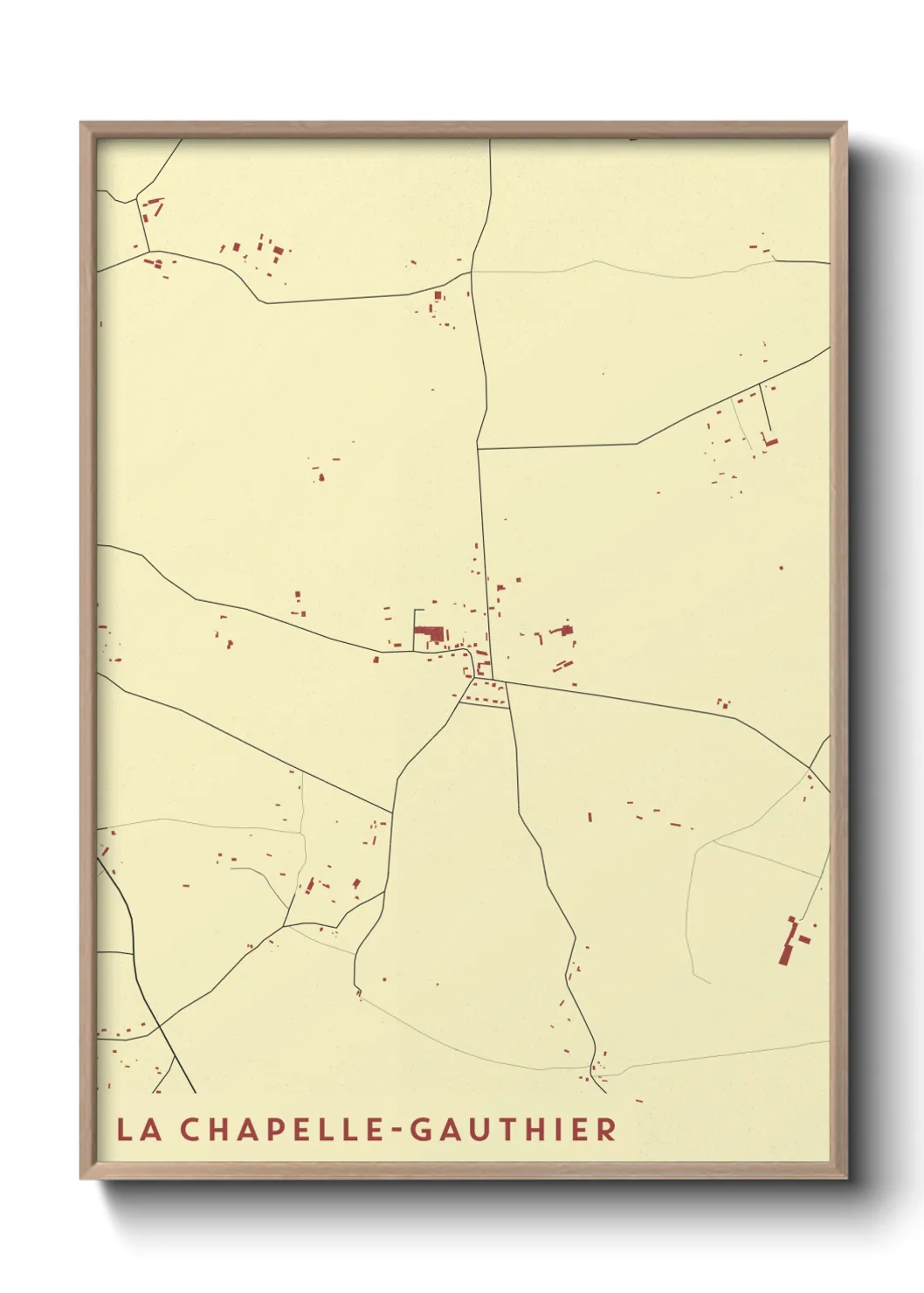 Un poster carteLa Chapelle-Gauthier