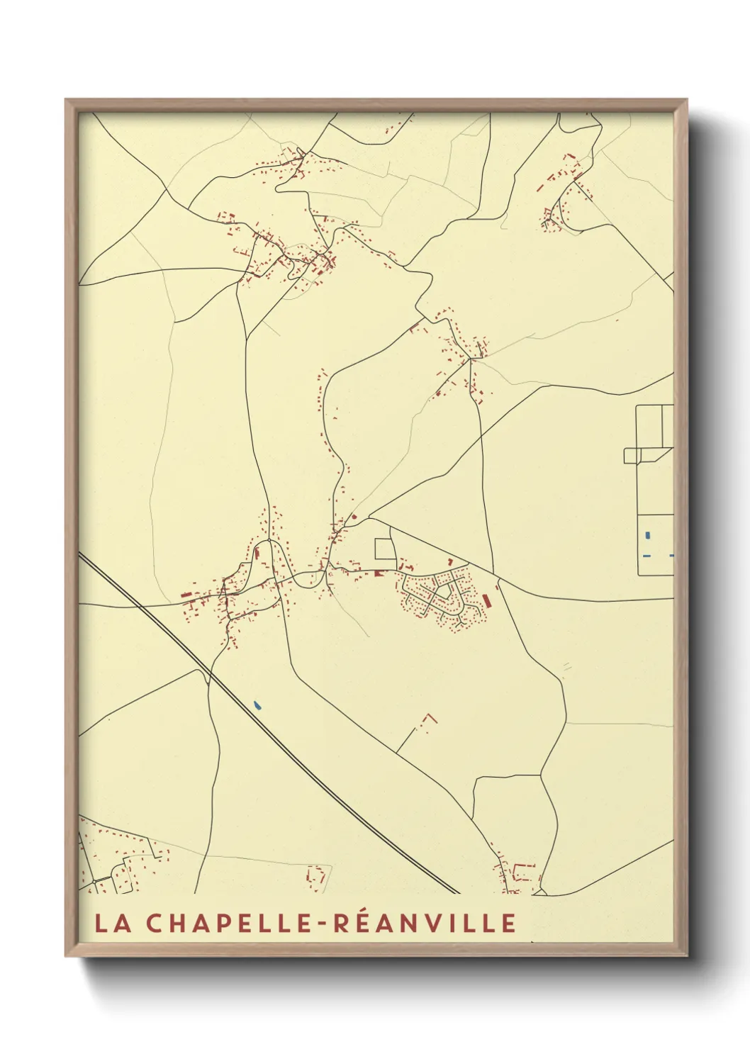Un poster carteLa Chapelle-Réanville