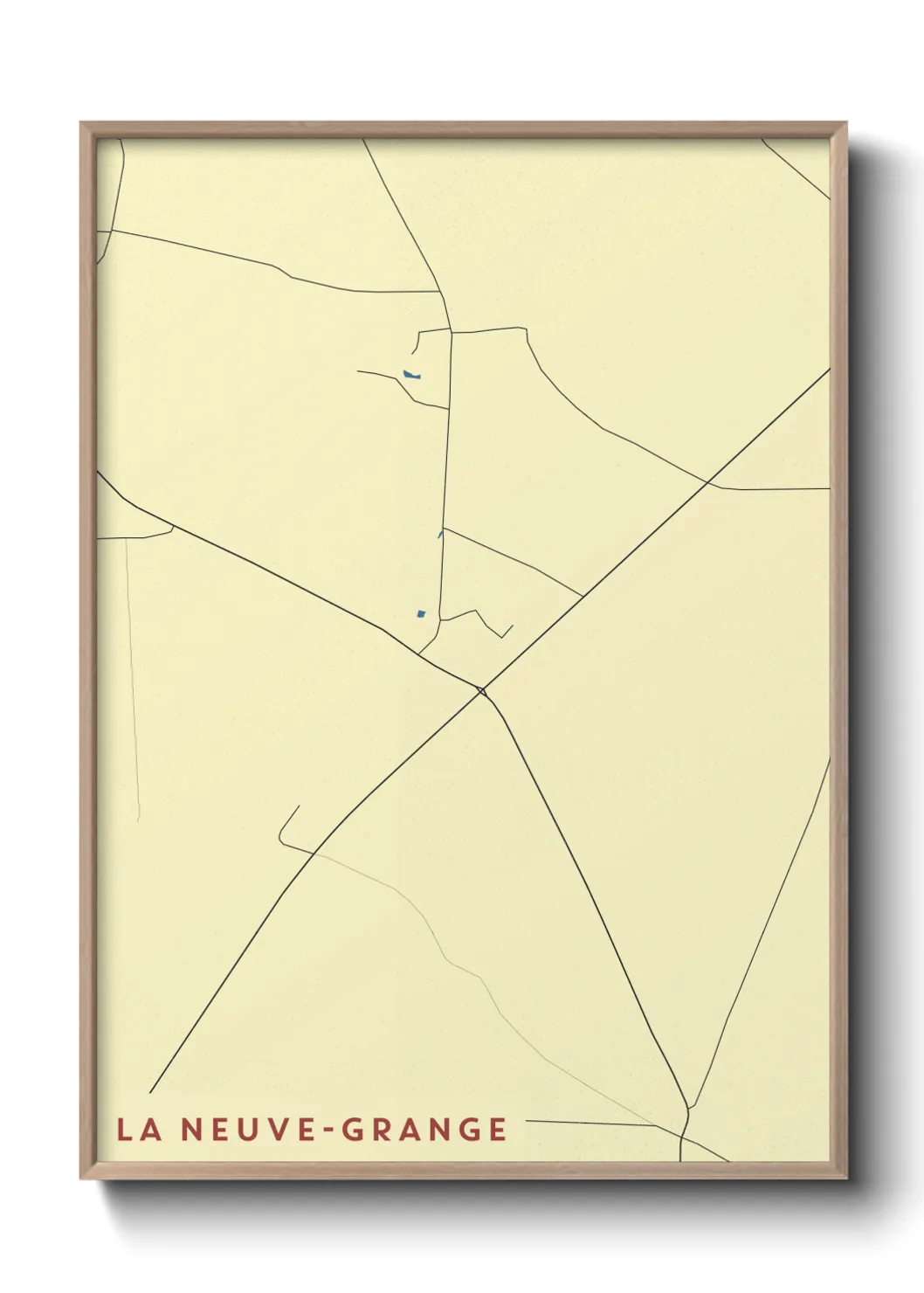 Une affiche de carte sur La Neuve-Grange