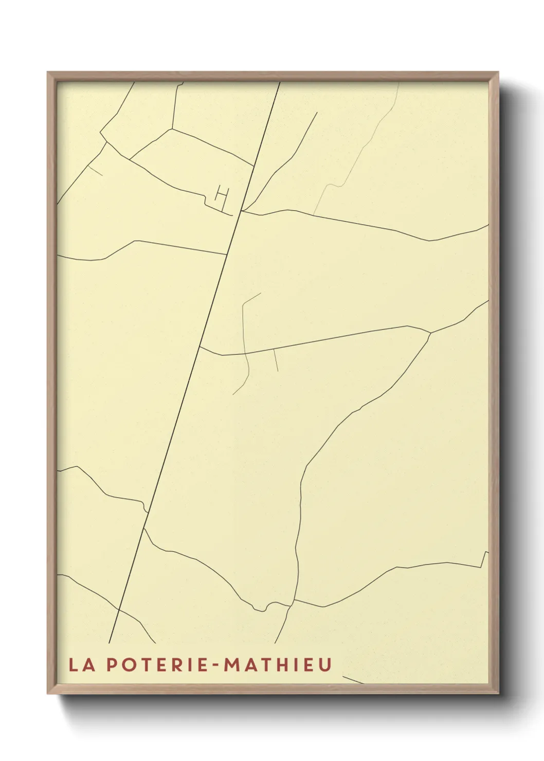 Un poster carteLa Poterie-Mathieu