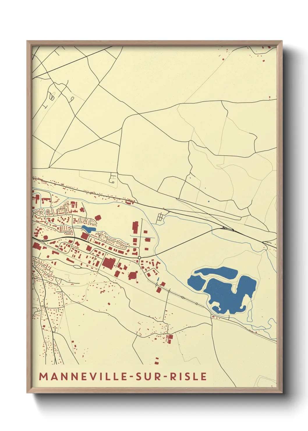 Un poster carteManneville-sur-Risle