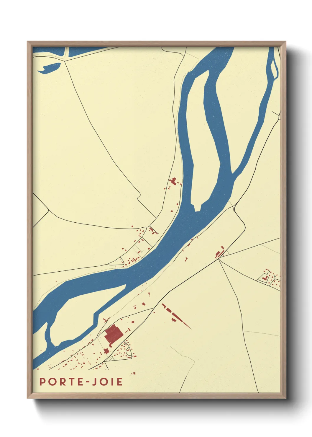 Une affiche de carte sur Porte-Joie