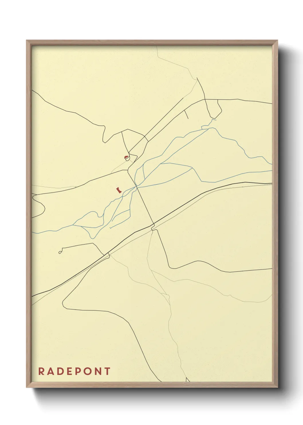 Une affiche de carte sur Radepont