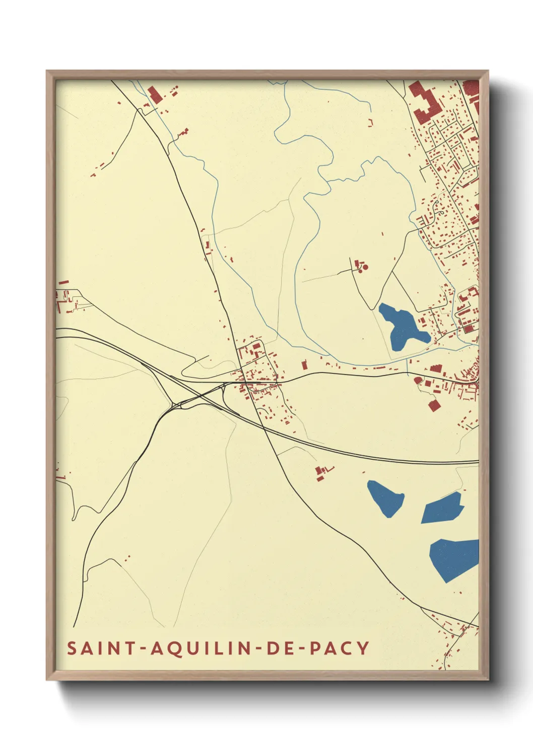 Un poster carteSaint-Aquilin-de-Pacy