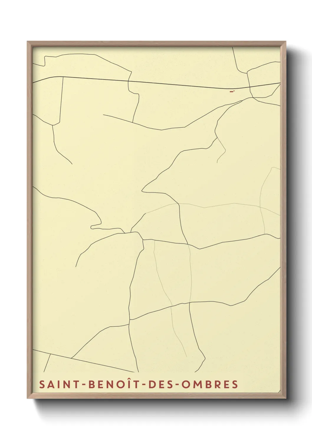 Un poster carteSaint-Benoît-des-Ombres