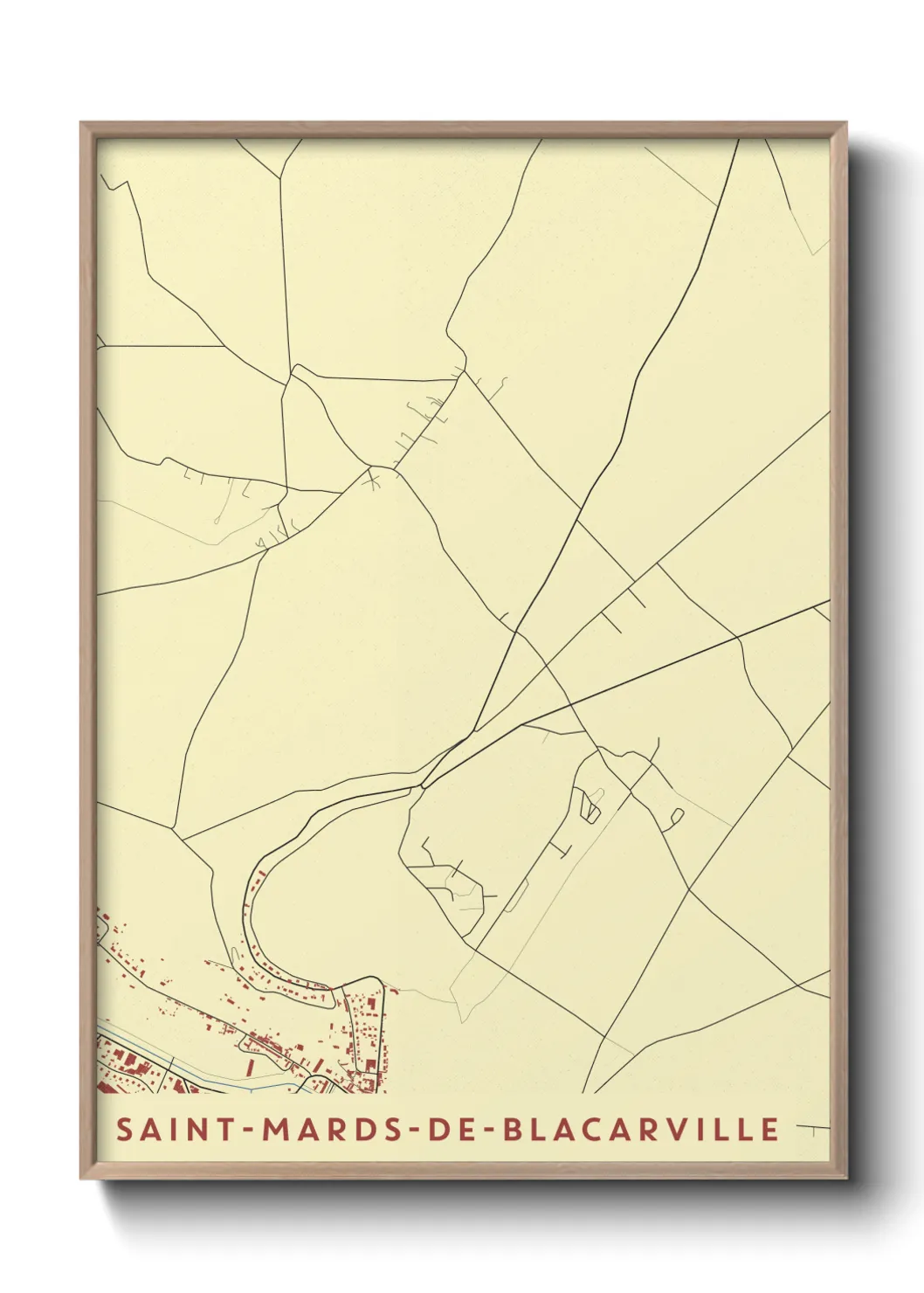 Un poster carteSaint-Mards-de-Blacarville